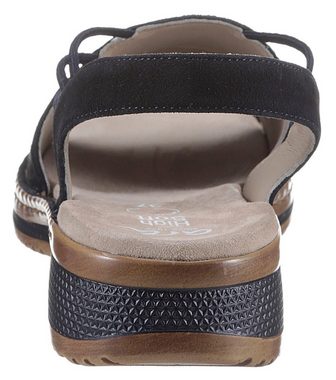 Ara HAWAII Riemchensandale, Sommerschuh, Sandalette, Keilabsatz, mit Stretch-Bänder, G-Weite