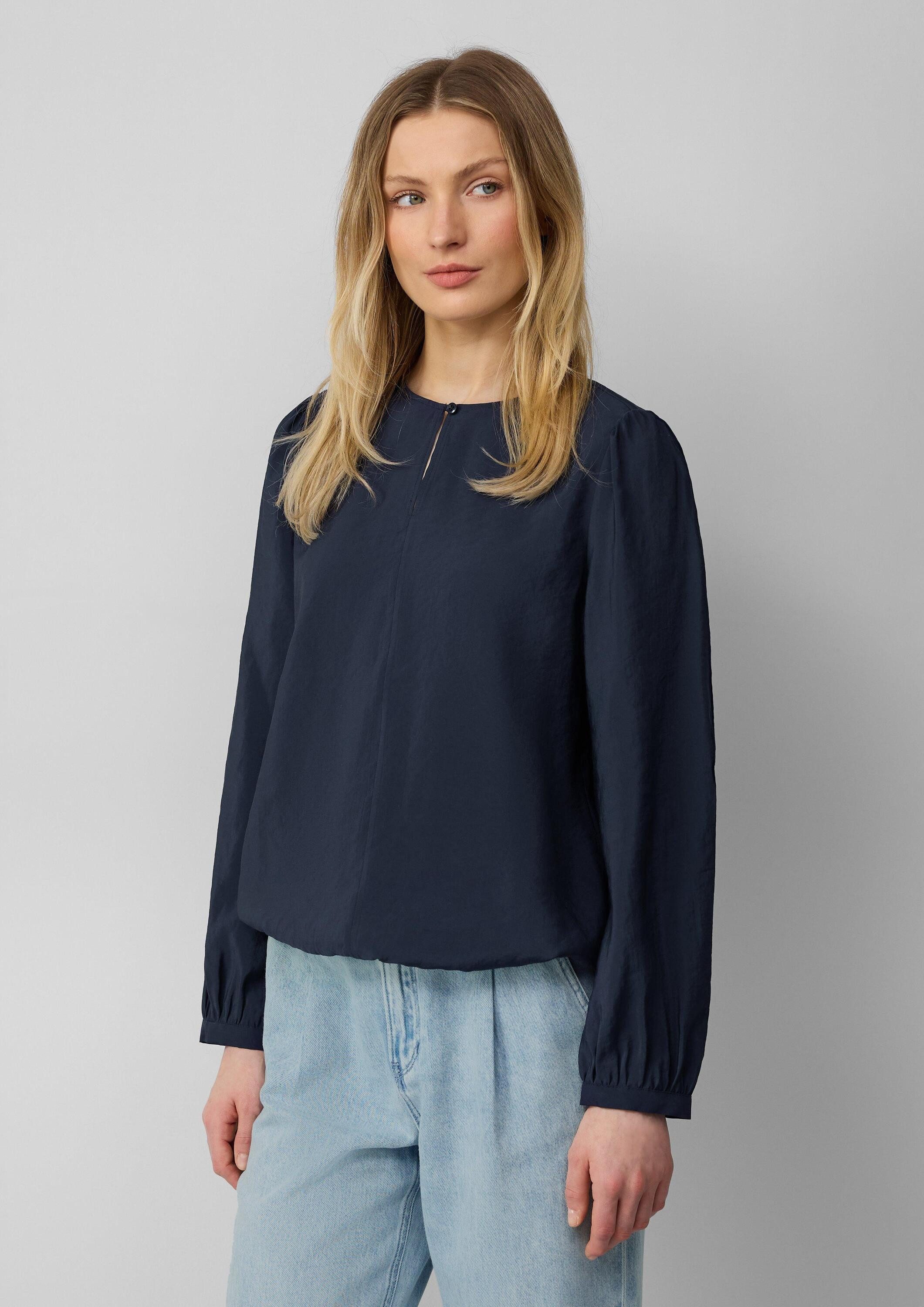 s.Oliver Langarmbluse Bluse Bluse mit Puffärmeln günstig online kaufen