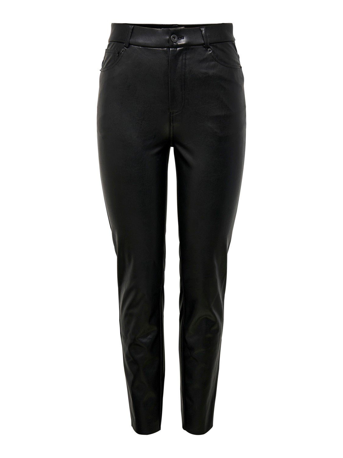 ONLY Lederimitathose High WaistPU Kunstleder Stretch Pants Beschichtet ONLEMILY ONLEMILY HW ST ANK FAUX LEATHER PNT NOOS