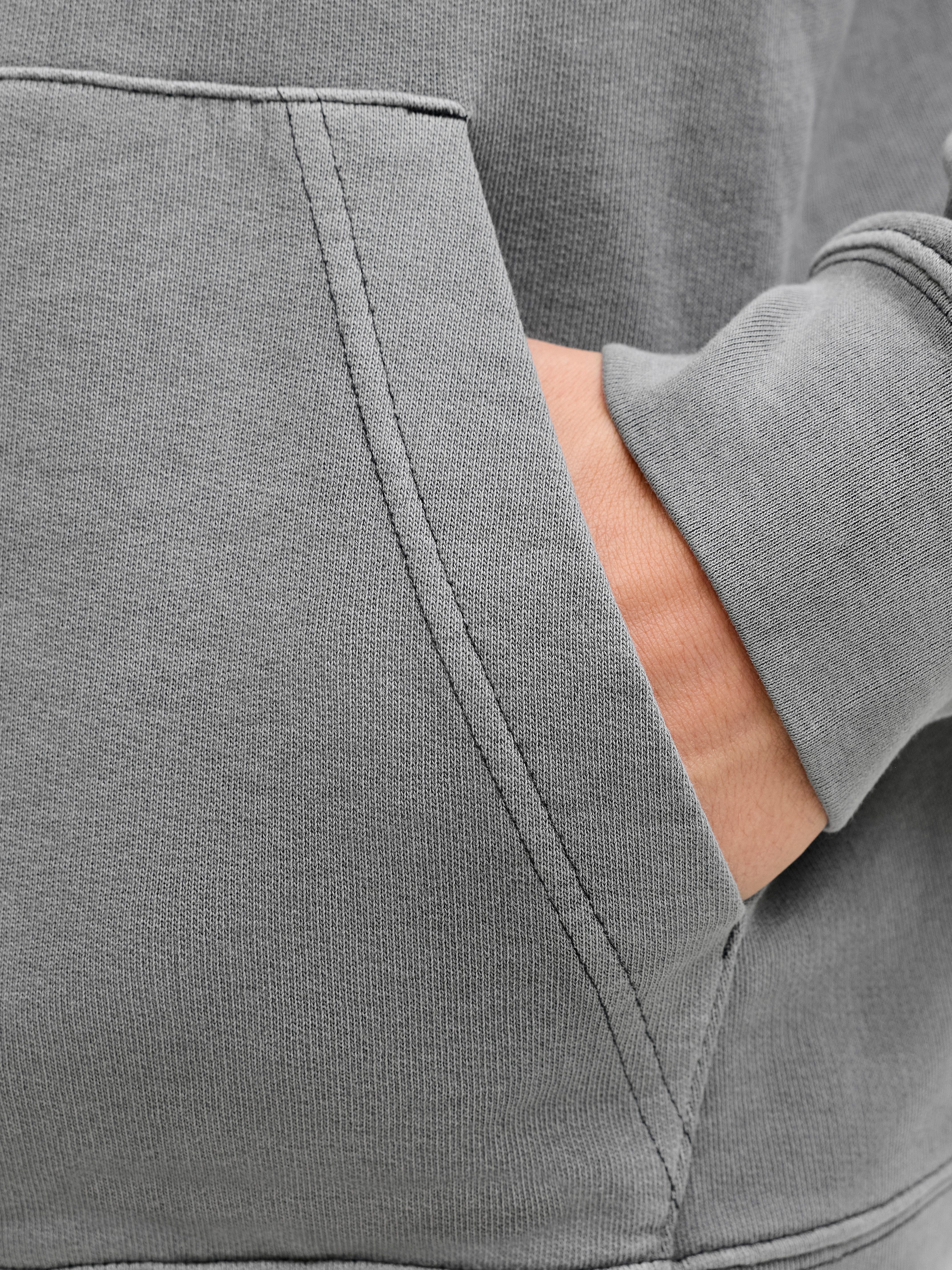 Jack & Jones Kapuzensweatshirt JPRBLUAIDEN HOOD SWEAT Baumwolle, regular fit