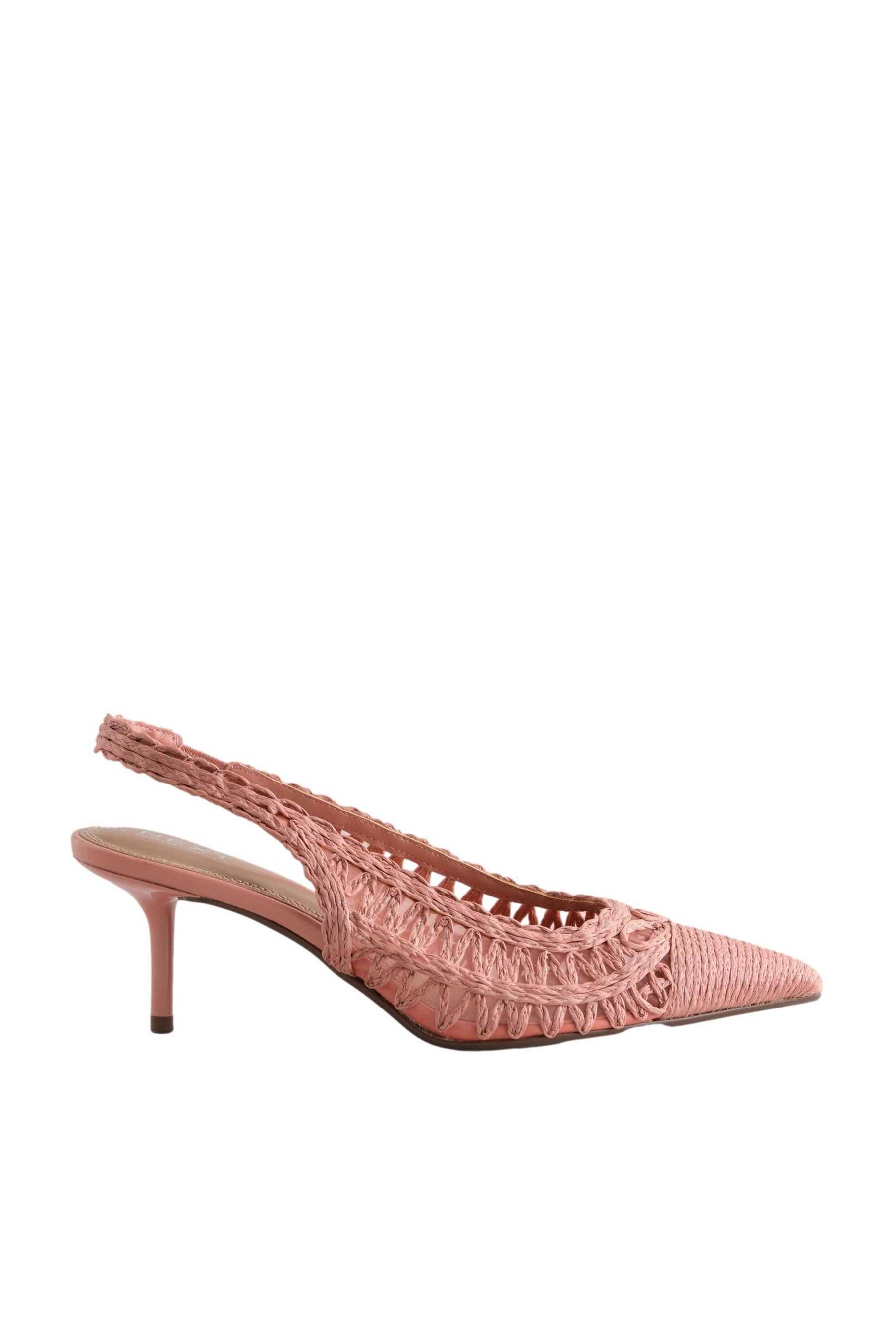 Next Forever Comfort® Raffia-Slingbacks mit Absatz Slingsandale