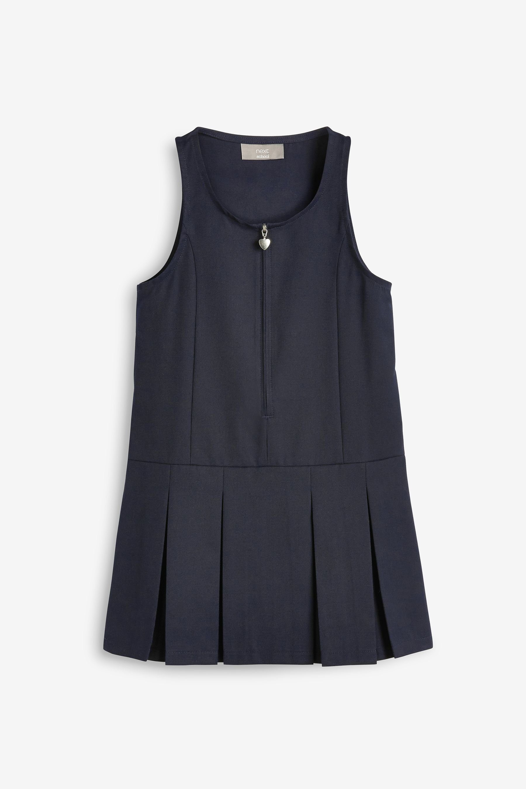 Next Latzkleid Kleid mit Reißverschluss vorne (1-tlg)