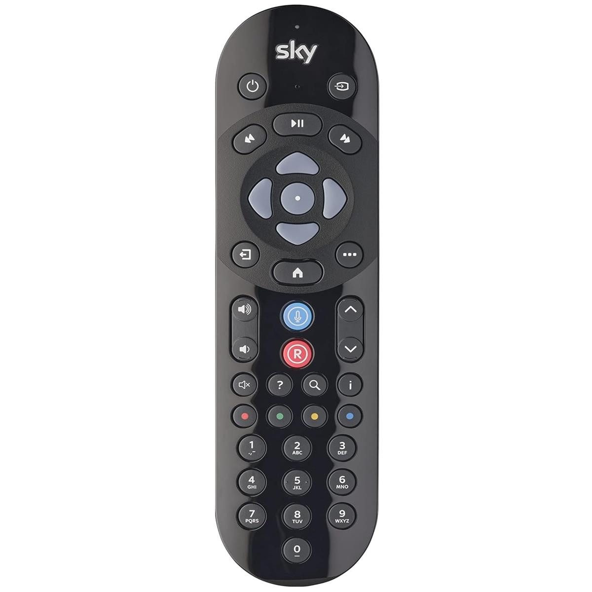 sky ticket SKY Q Sprachfernbedienung, kompatibel mit Sky Q 1TB/2 TB/ mini box Fernbedienung