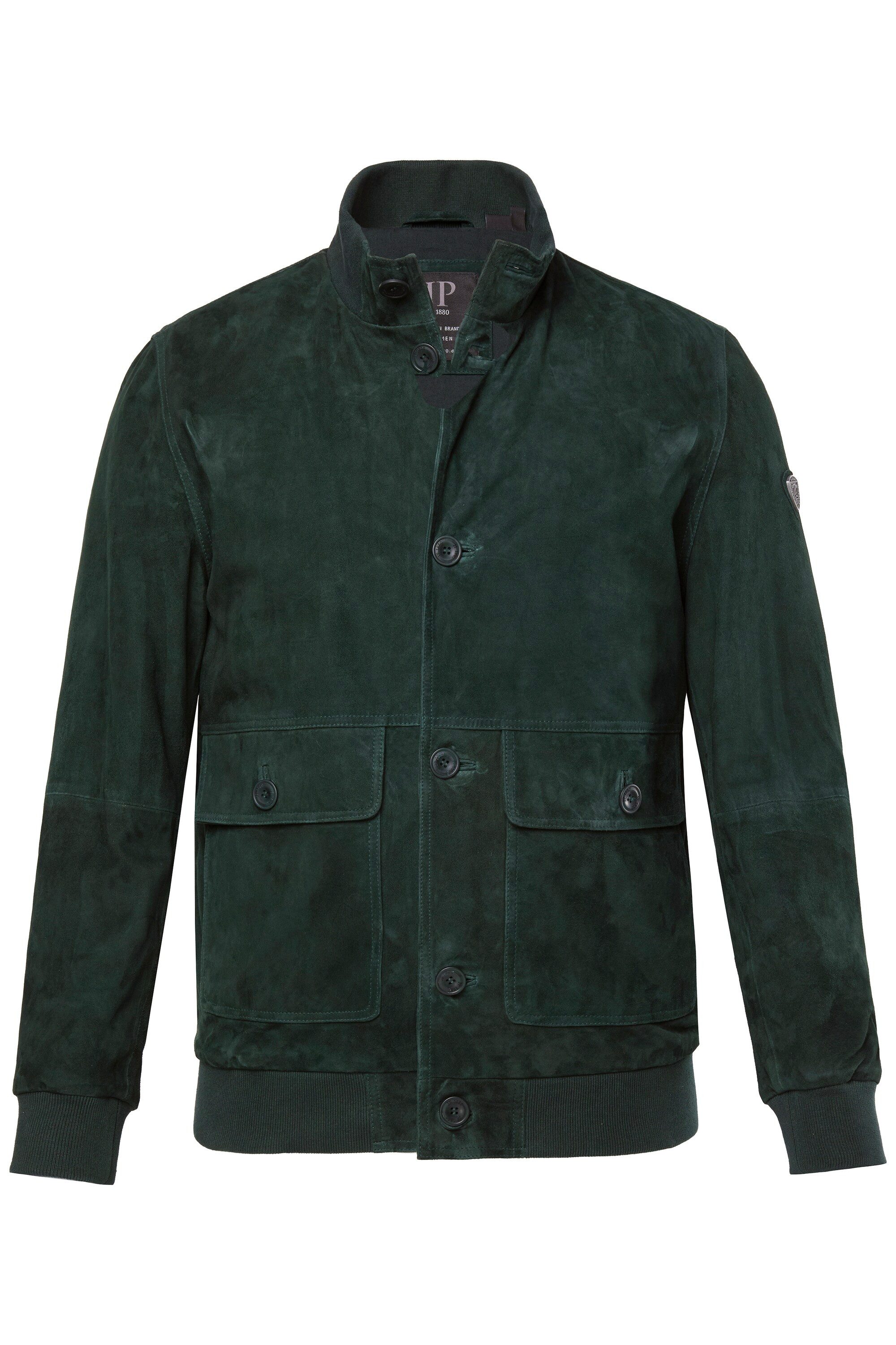 JP1880 Lederjacke JP1880 Lederjacke Veloursleder Stehkragen günstig online kaufen
