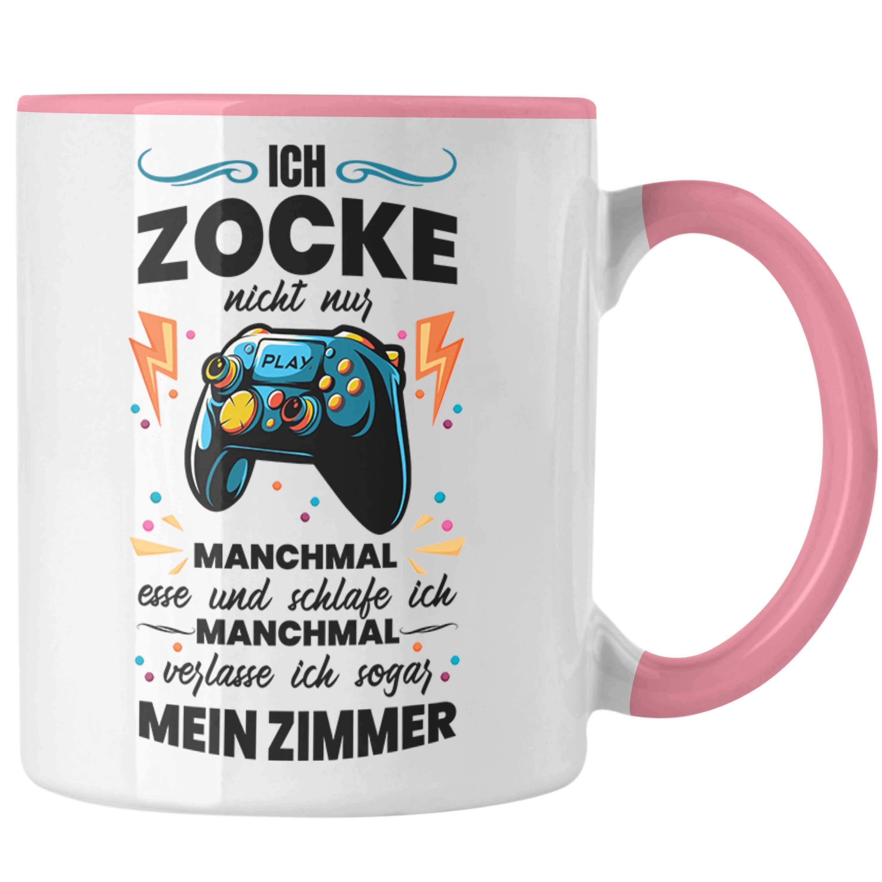 Trendation Tasse Trendation - Lustige Gamer Tasse Ich Zocke Nicht Nur Geschenk Zocker L