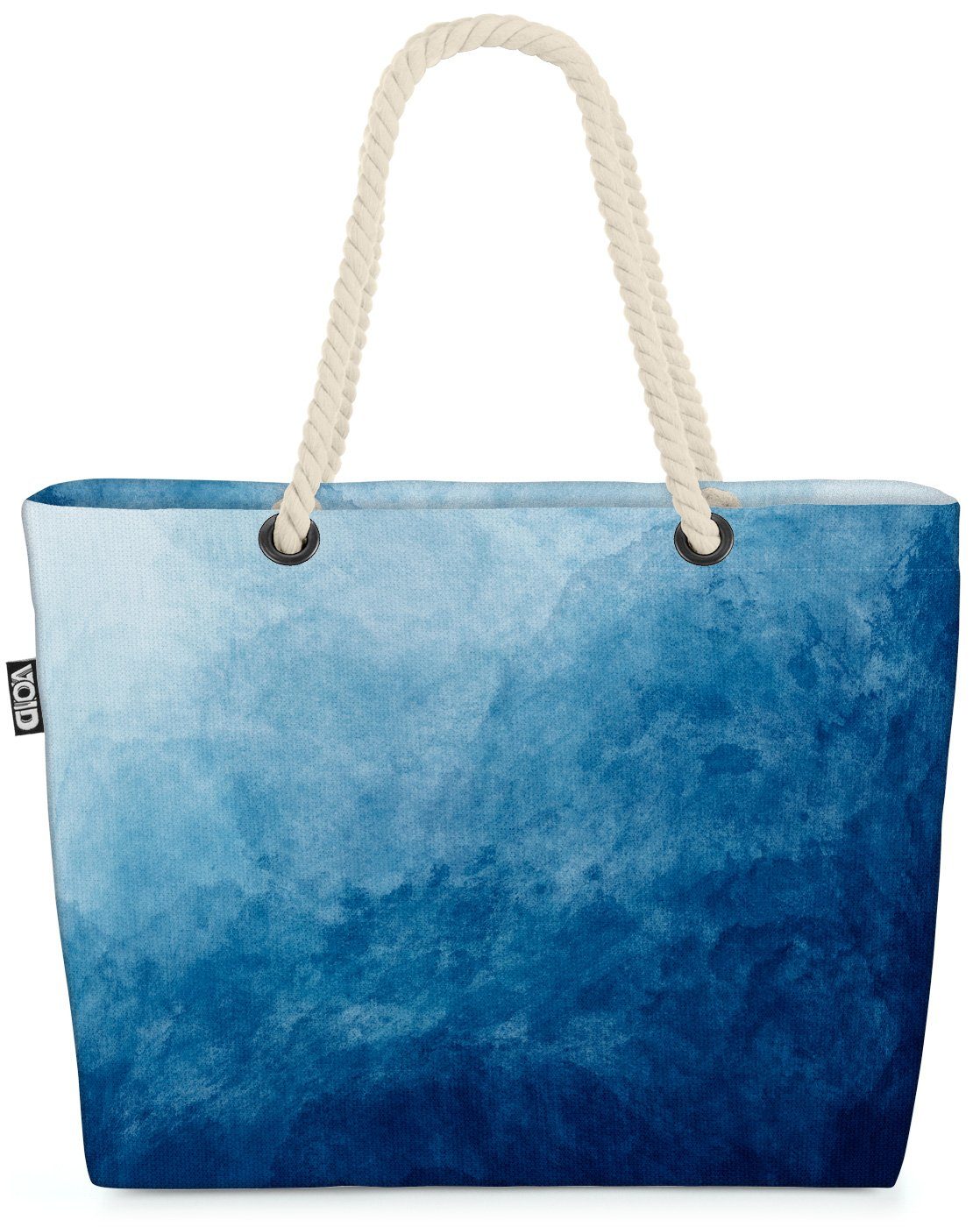 VOID Strandtasche (1-tlg), textur malen Wasserfarben acryl Beach wasserfarben Bag Flüssigkeit Blaue grunge