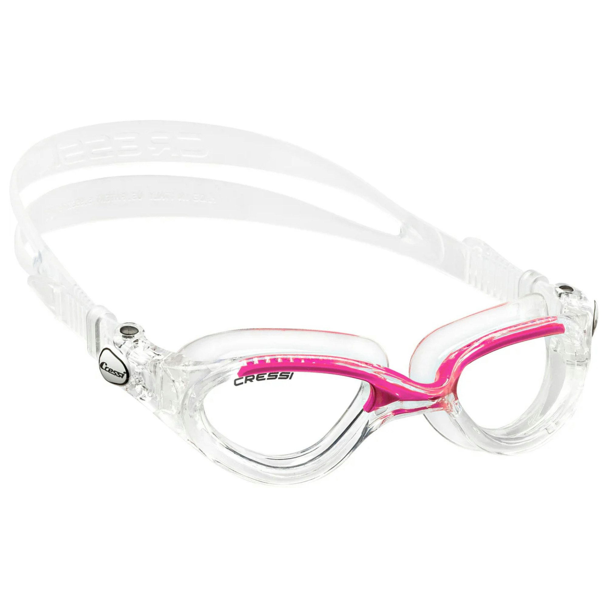 Cressi Schwimmbrille Flash Compact Schwimmbrille - Clear/Pink