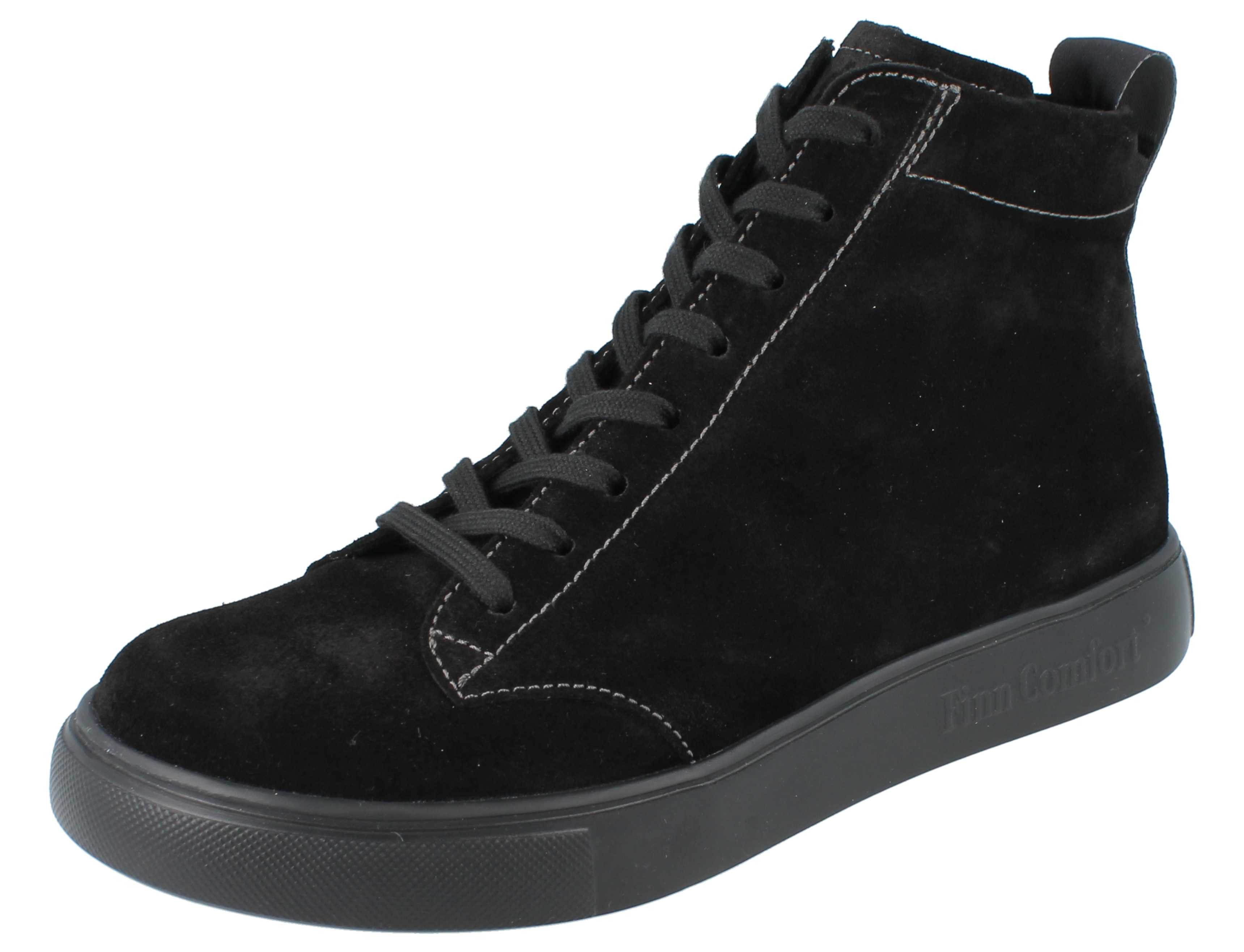 Finn Comfort FINN COMFORT FINNCO Pisco Damen Schnürschuhe knöchelhoch schwarz Stiefel Wechselfußbett