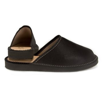 Home & Joy Premium Leder Hausschuh (aus Leder, rutschfest, bequem, weich, leicht, atmungsaktiv) Damen & Herren Pantoffeln Latschen Schlappen Slipper Pantoletten