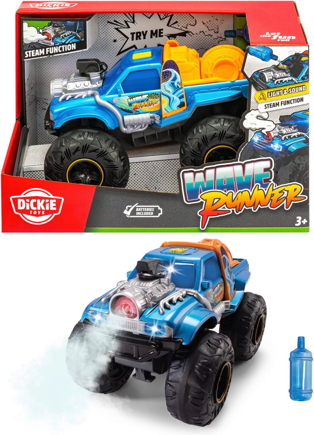 Dickie Toys Spielzeug-Auto Spielfahrzeug Go Action / Asphalt Heroes Wave Ru günstig online kaufen