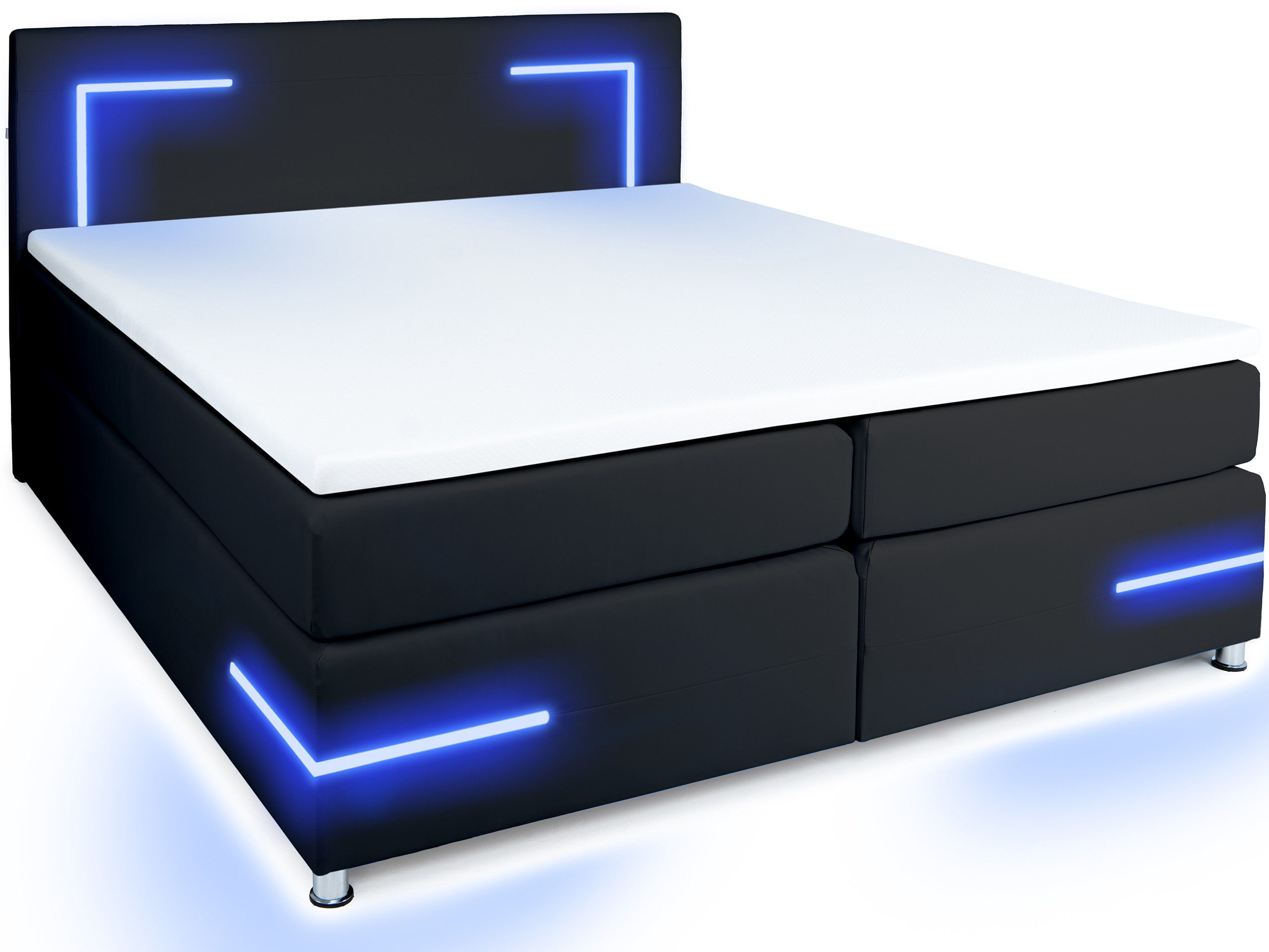 wonello Boxspringbett Lights 2.0, mit LED günstig online kaufen