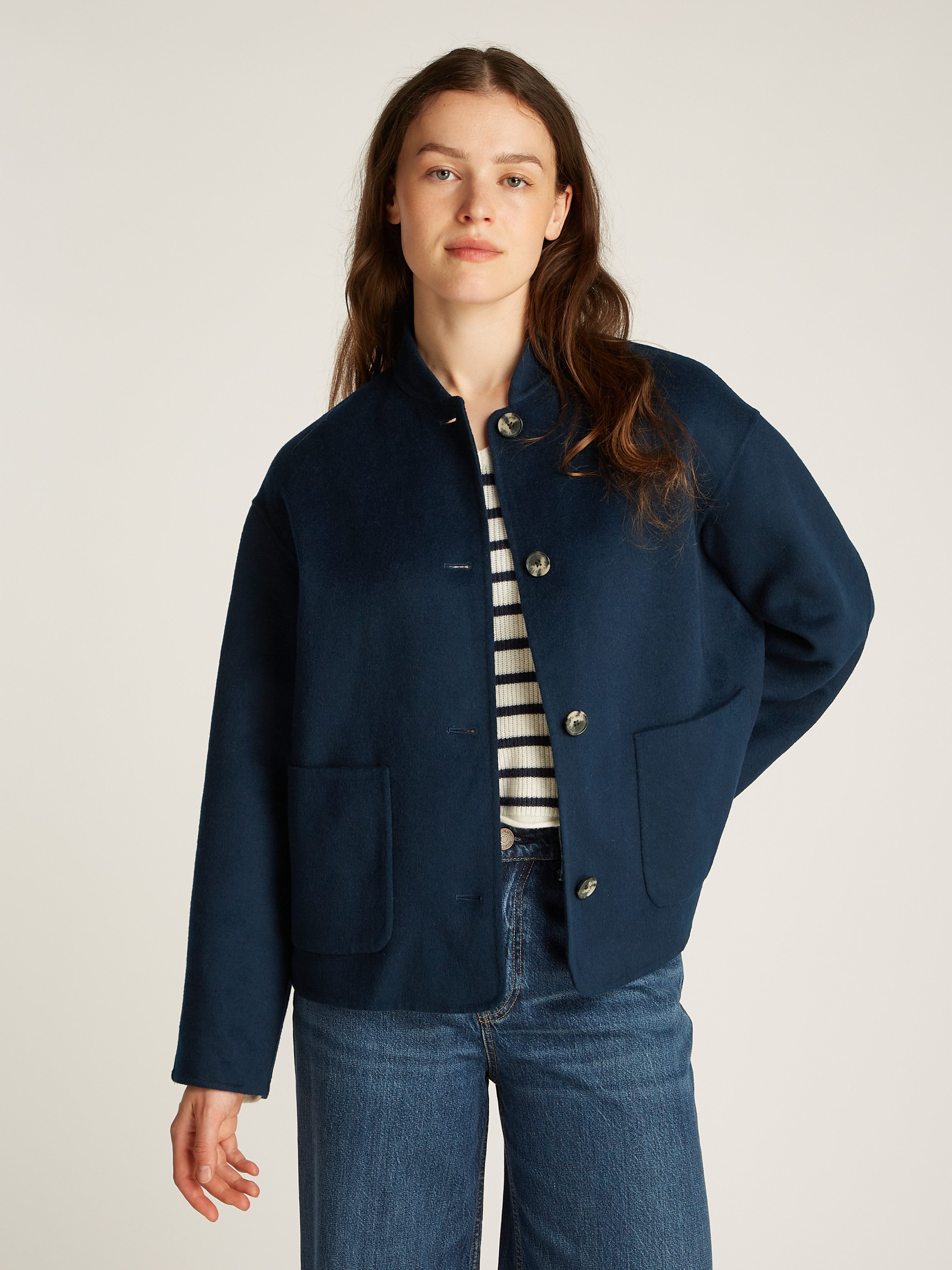 Bomberjacke DF WOOL BOMBER JACKET