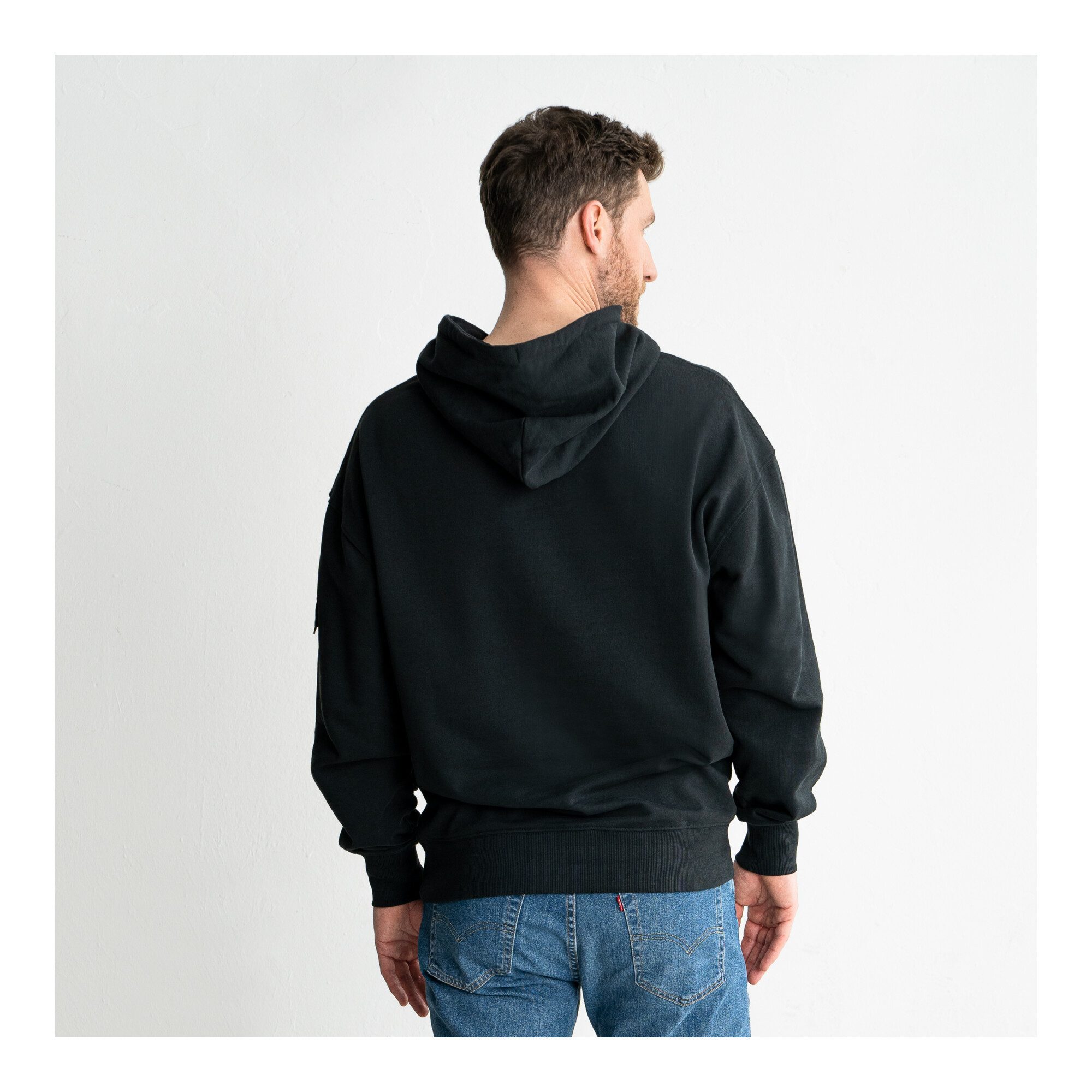 Stier T-Shirt STIER Heavy Hoodie Functional Pocket organic cotton XXL Black