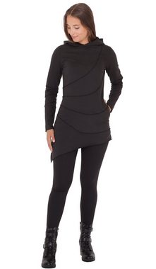 PUREWONDER Kapuzenpullover Longshirt dr23 Langärmlige Shirt-Tunika