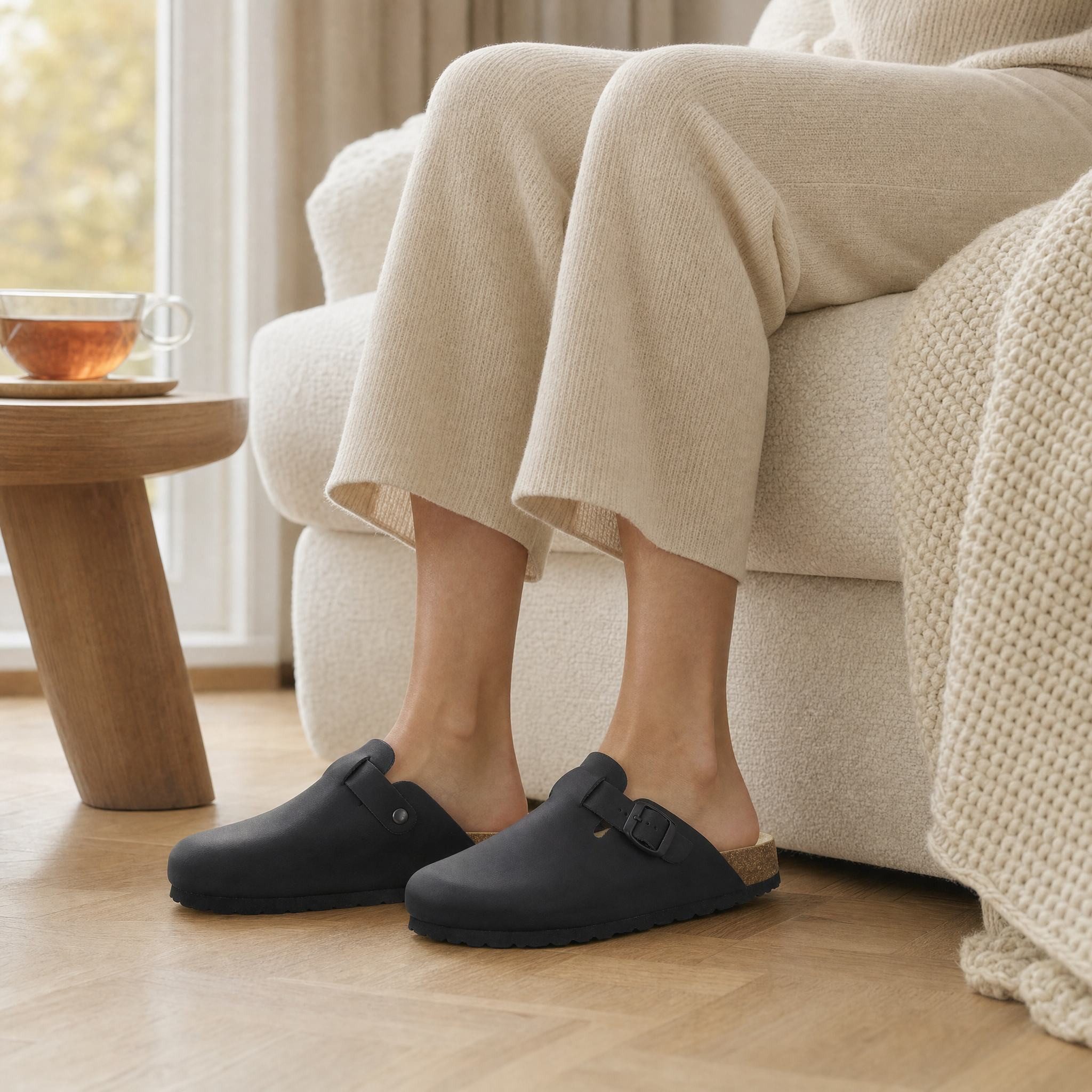 AFS-Schuhe Damen Clog aus Glattleder mit Fußbett, Made in Germany – Bild 2 von 5