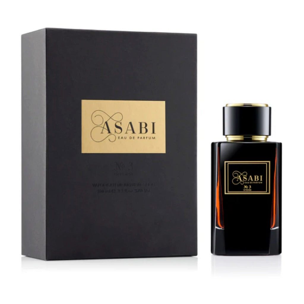 Asabi Duft-Set N°3 Intense EDP – Orientalisch Süß Gourmand + Parfümzerstäuber (leer)