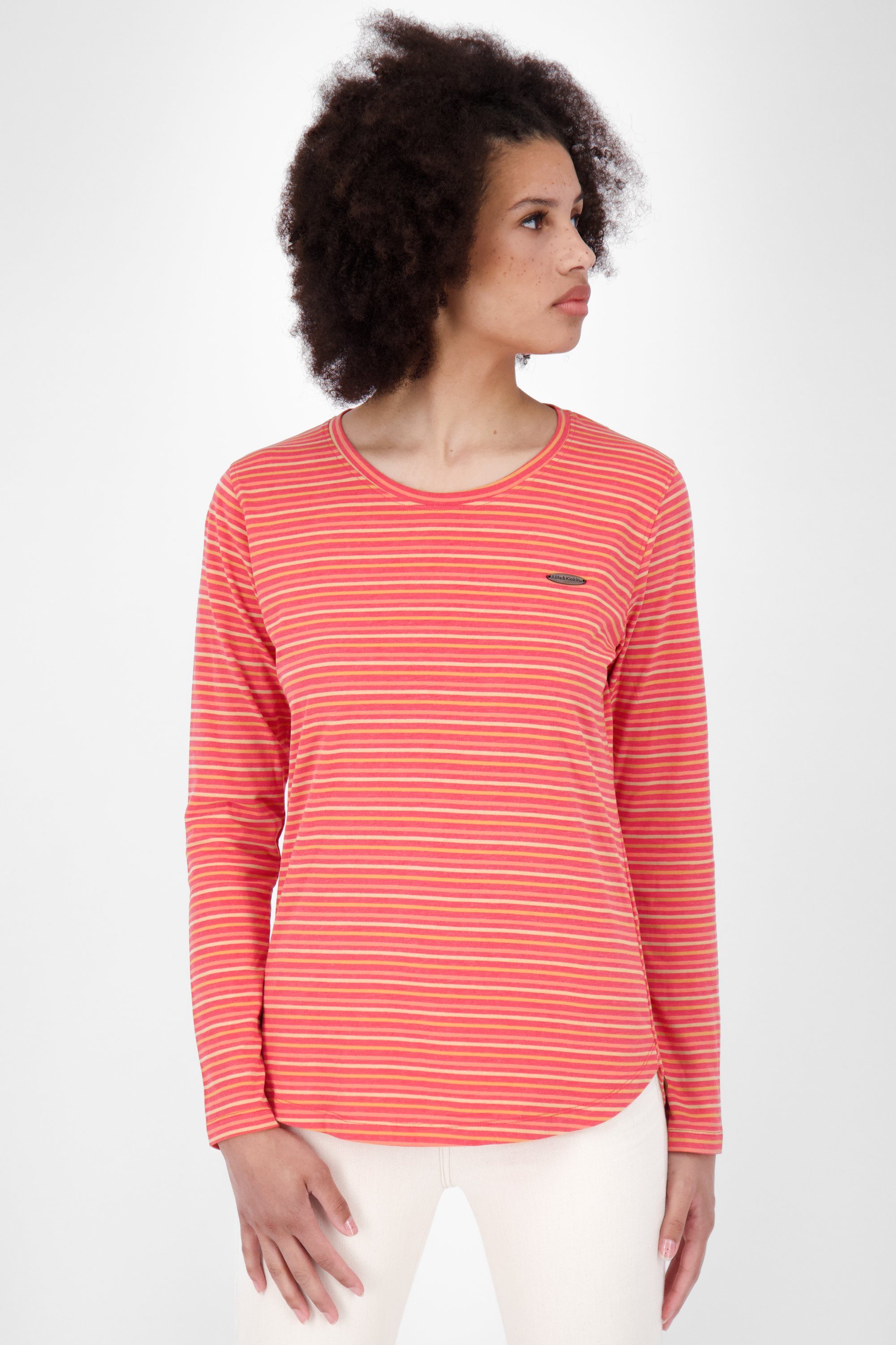 Alife & Kickin Langarmshirt LeaAK Z Longsleeve Damen Langarmshirt, Shirt coral | Shirts