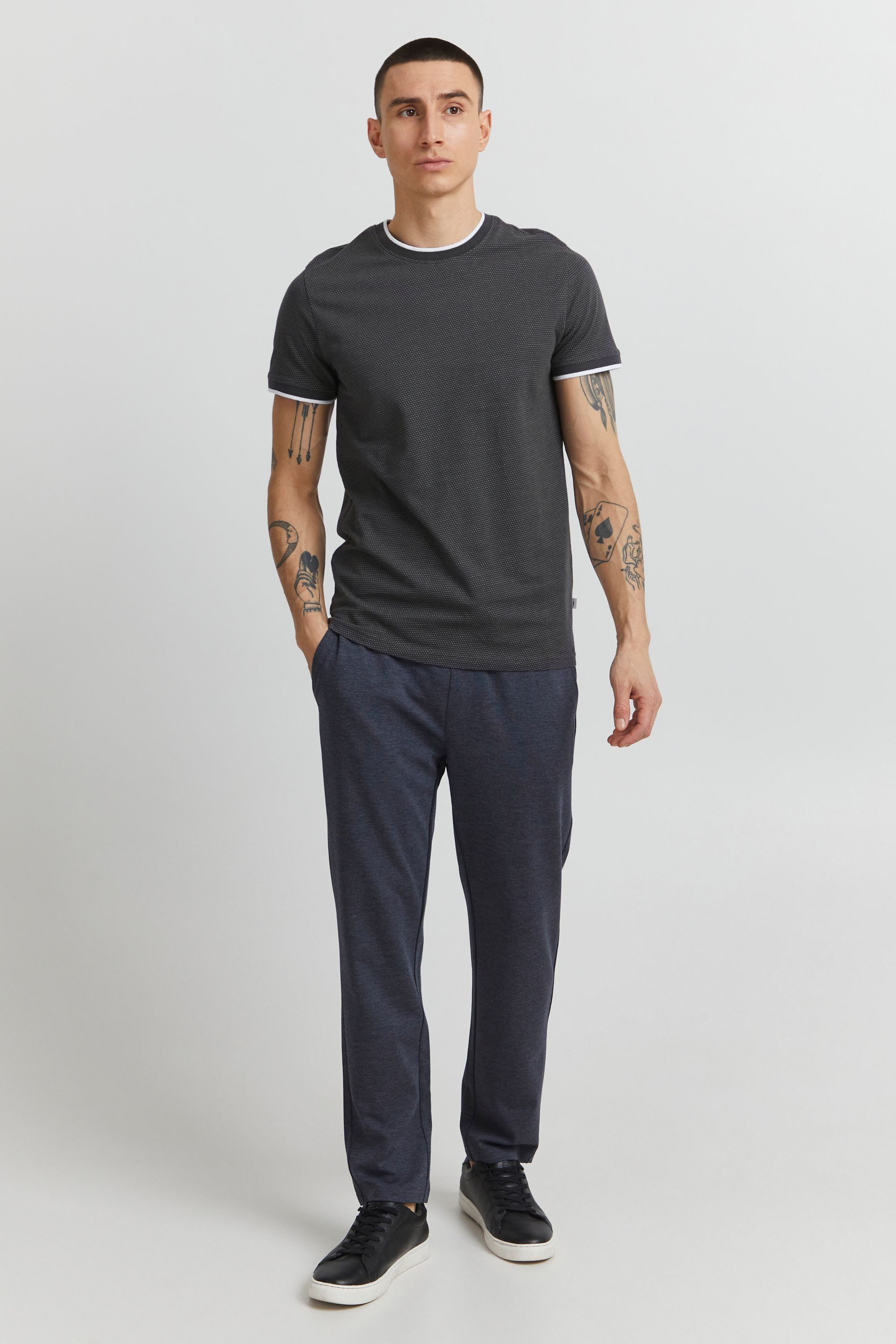 !Solid Rundhalsshirt SDSaul Kurzarmshirt mit All-Over Print günstig online kaufen