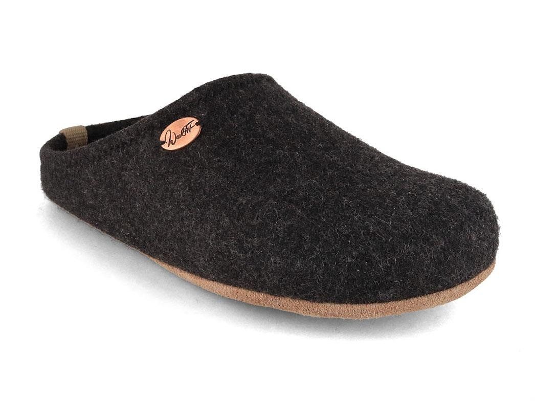 WoolFit Barefoot Filzpantoffeln mit extra Zehenfreiheit Hausschuh ideal für breite Füße