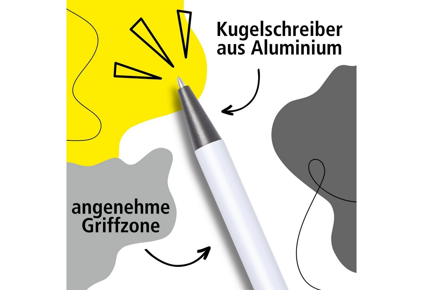 Thumbnail - Online Pen Kugelschreiber Soft Metal Druckkugelschreiber, aus Aluminium, mit Softtouch-Feeling