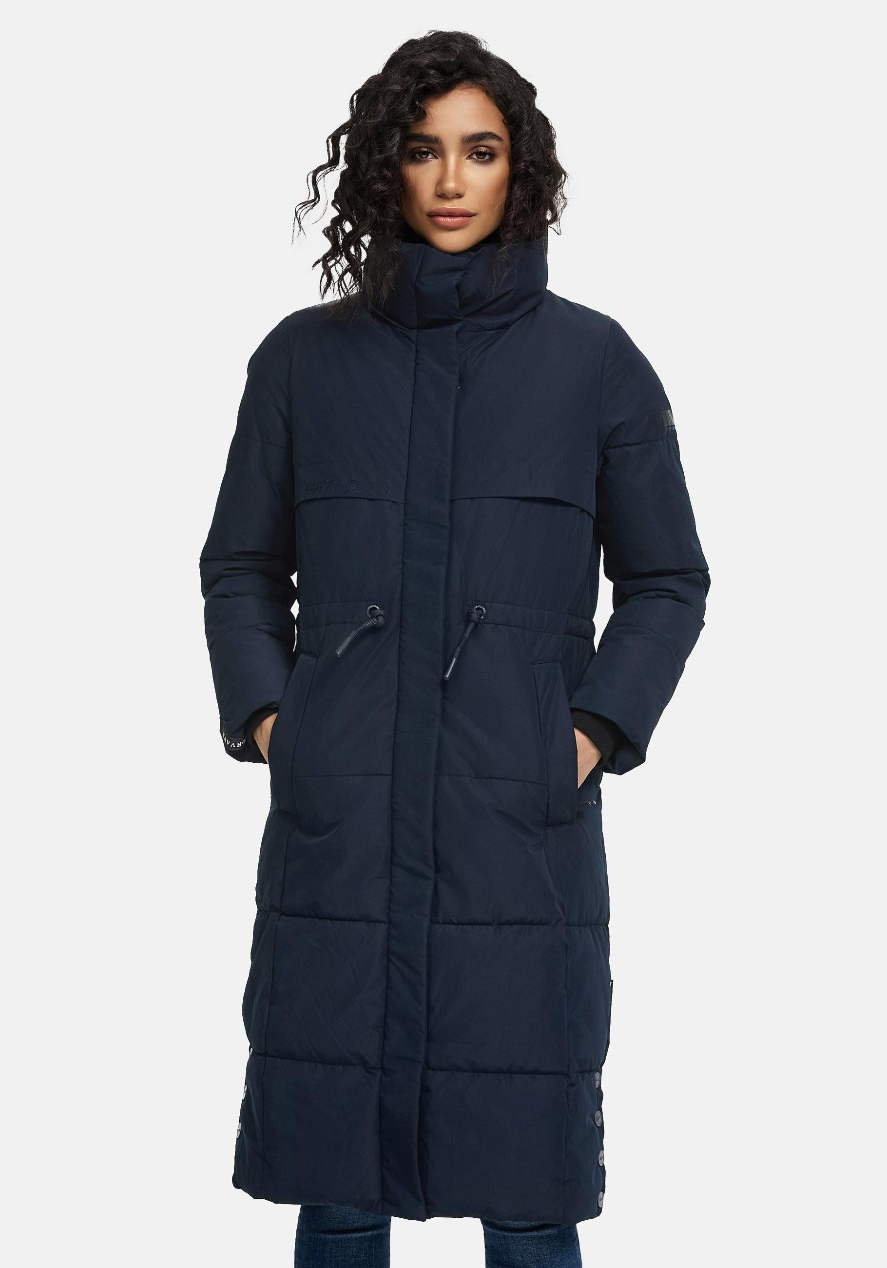 Navahoo Wintermantel "Der Wahnsinn 14", Damen Steppmantel mit Taillenzugban günstig online kaufen