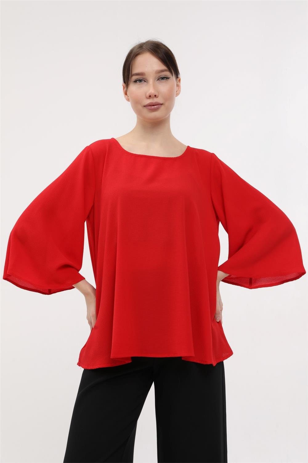 Blusentop Kanalsleeve-Bluse