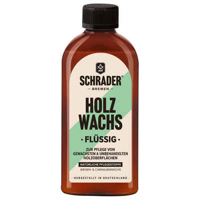 Schrader Hartwachsöl Holz Wachs Flüssig - 250ml -, Pflegemittel für Holzmöbel - Made in Germany