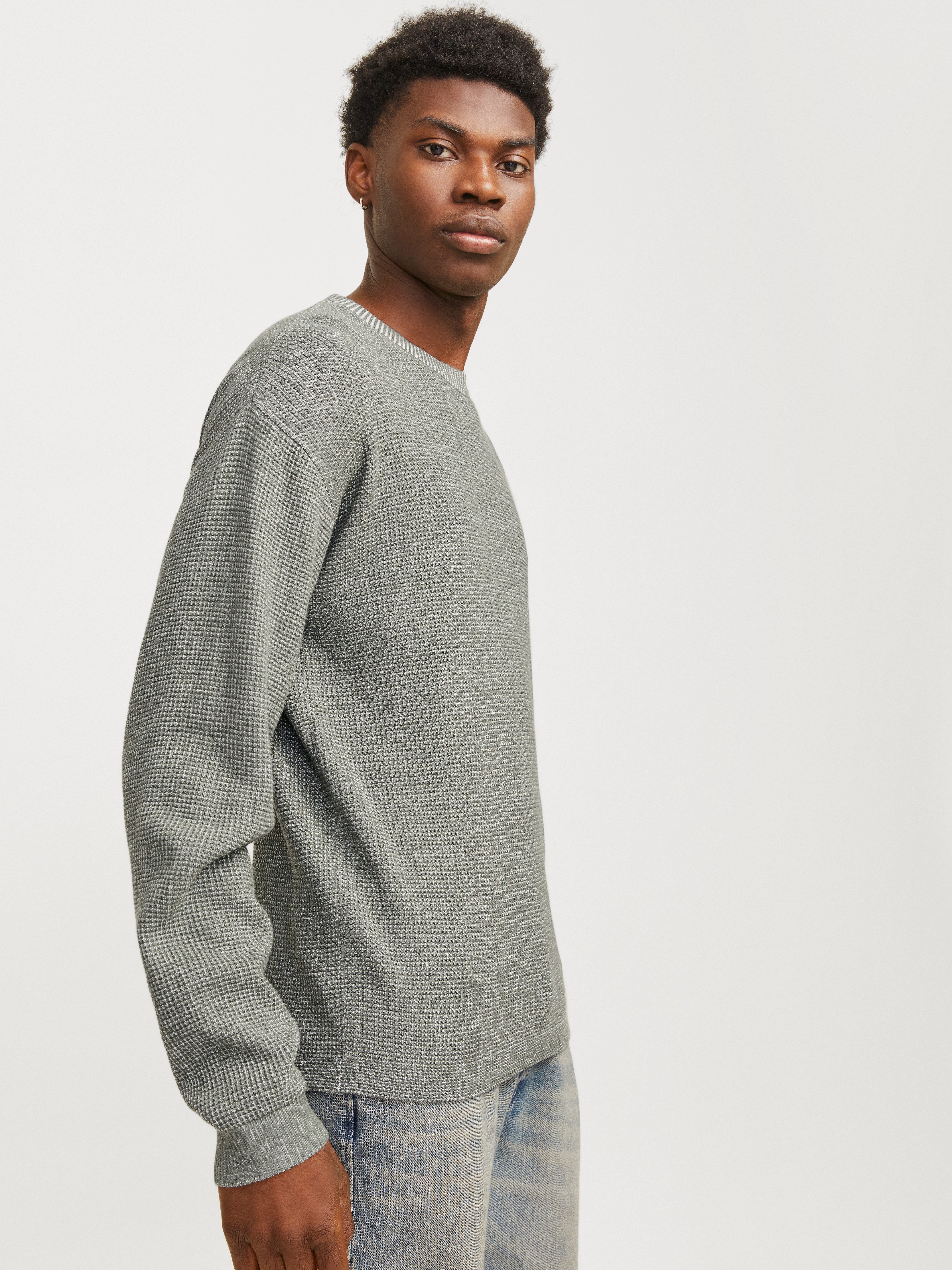 Jack & Jones Strickpullover JJWALTER KNIT RELAXED CREW NECK günstig online kaufen