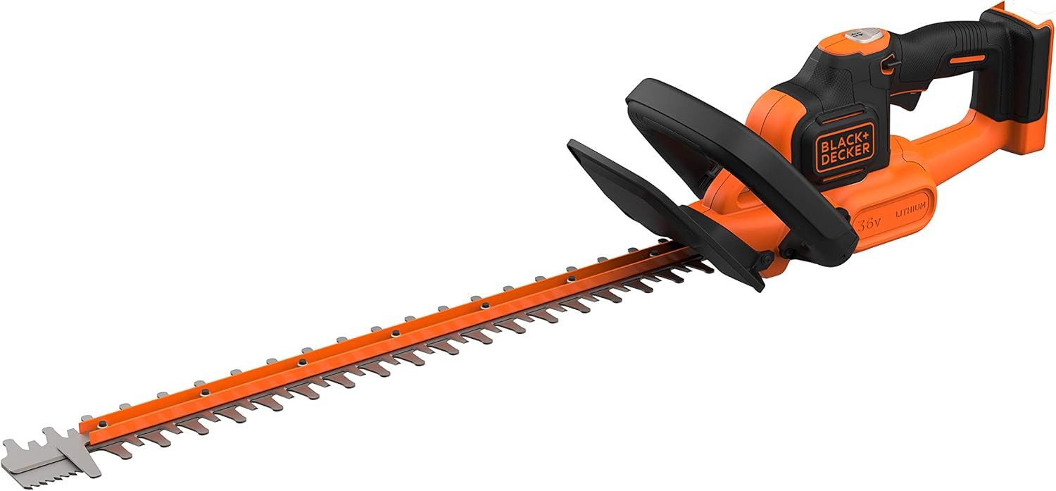 Black + Decker Akku-Heckenschere 36V Akku-Heckenschere mit POWERCOMMAND ohne Akku & Ladegerät, (1 St)