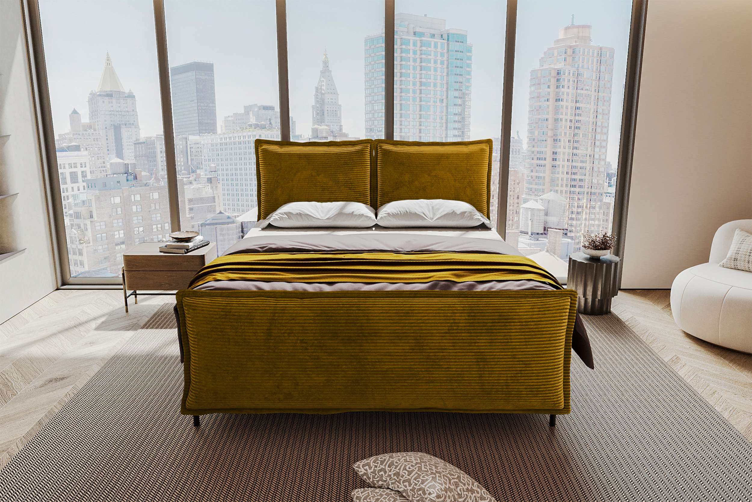 99rooms Boxspringbett Vero Plus (Schlafzimmerbett, Bett), 140/160/180/200x2 günstig online kaufen