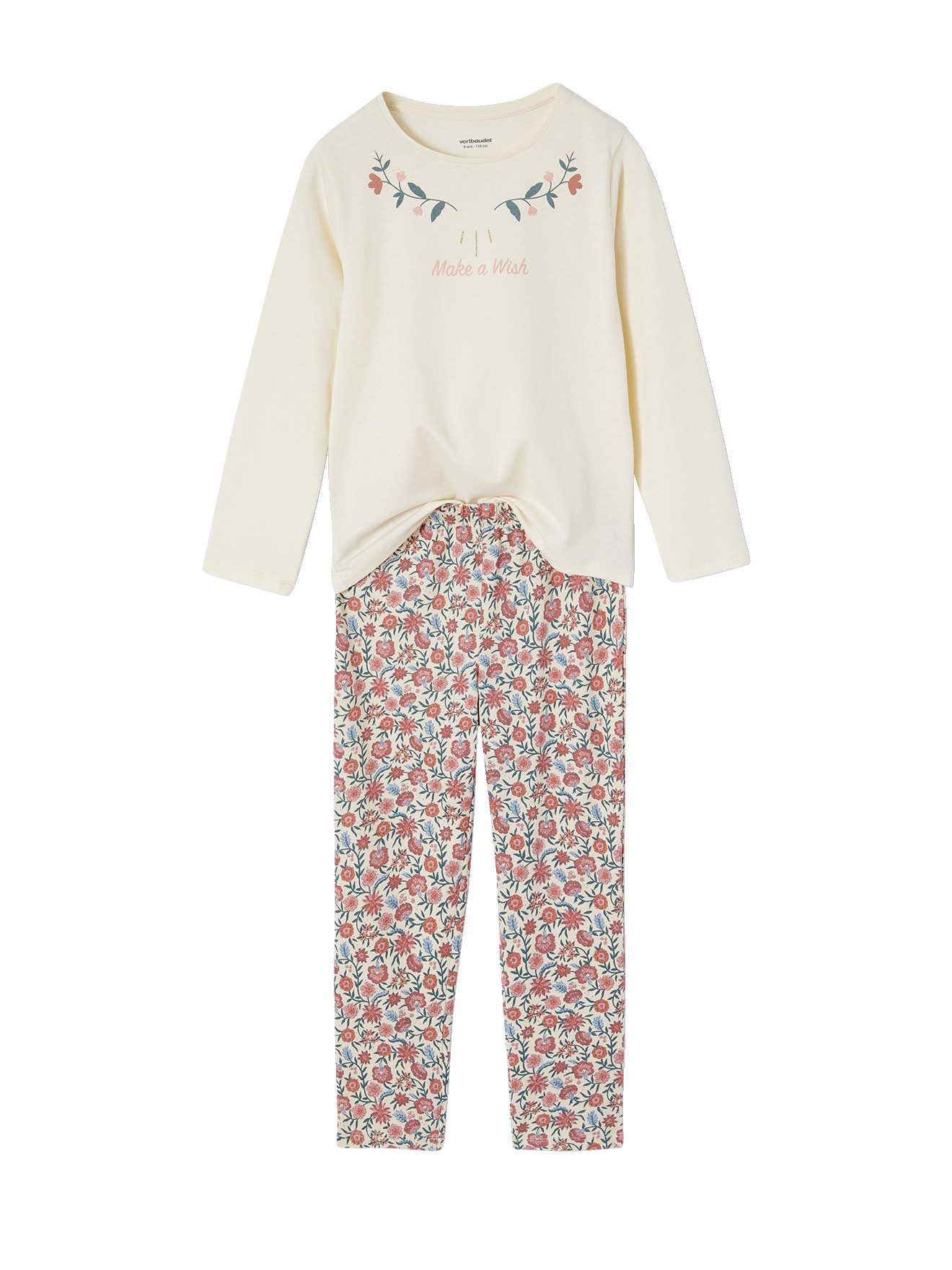 vertbaudet Schlafanzug lange Mädchen Schlafanzüge mit Boho-Print 2er-Pack – Bild 2 von 5