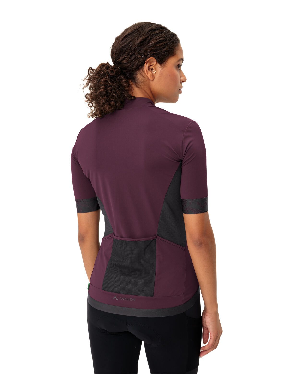 VAUDE Radtrikot Wo Kuro FZ Tricot II Kurzarm, atmungsaktiv, schnell trocknend, mit Rundhalsausschnitt