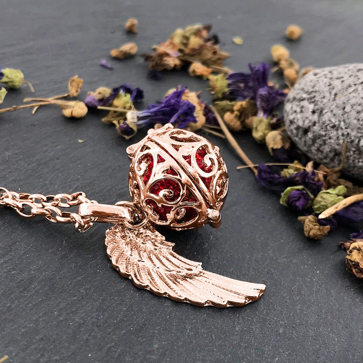 Morella Kette mit Anhänger Morella Halskette mit Anhänger und Klangkugel (2-tlg), Samtbeutel