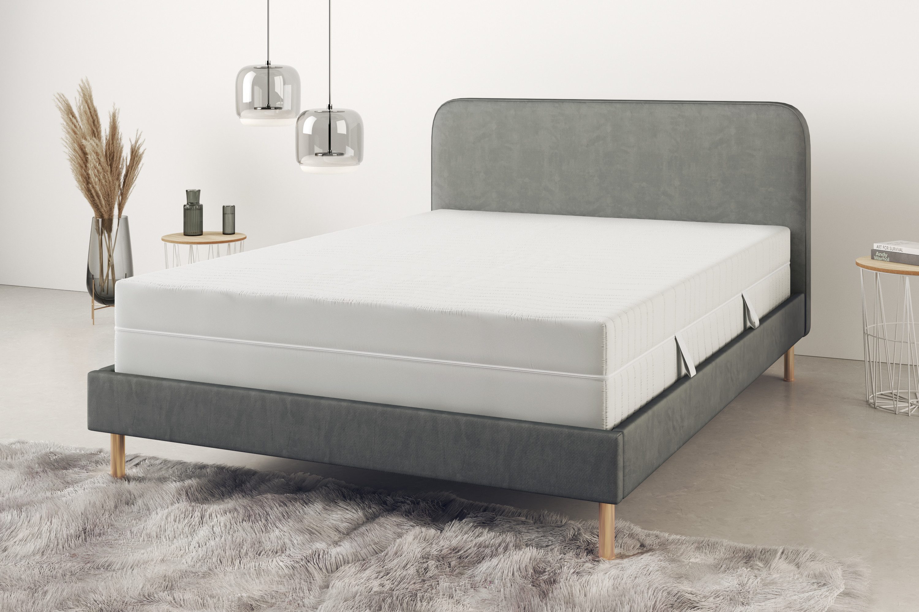 Taschenfederkernmatratze NEUHEIT: Tinden 26, 7 Zonen Matratze 90x200 cm, 140x200 cm & mehr, OTTO home, 26 cm hoch, Wendematratze H2/H3/H4, ergonomisch, 500 Fede – Bild 2 von 5