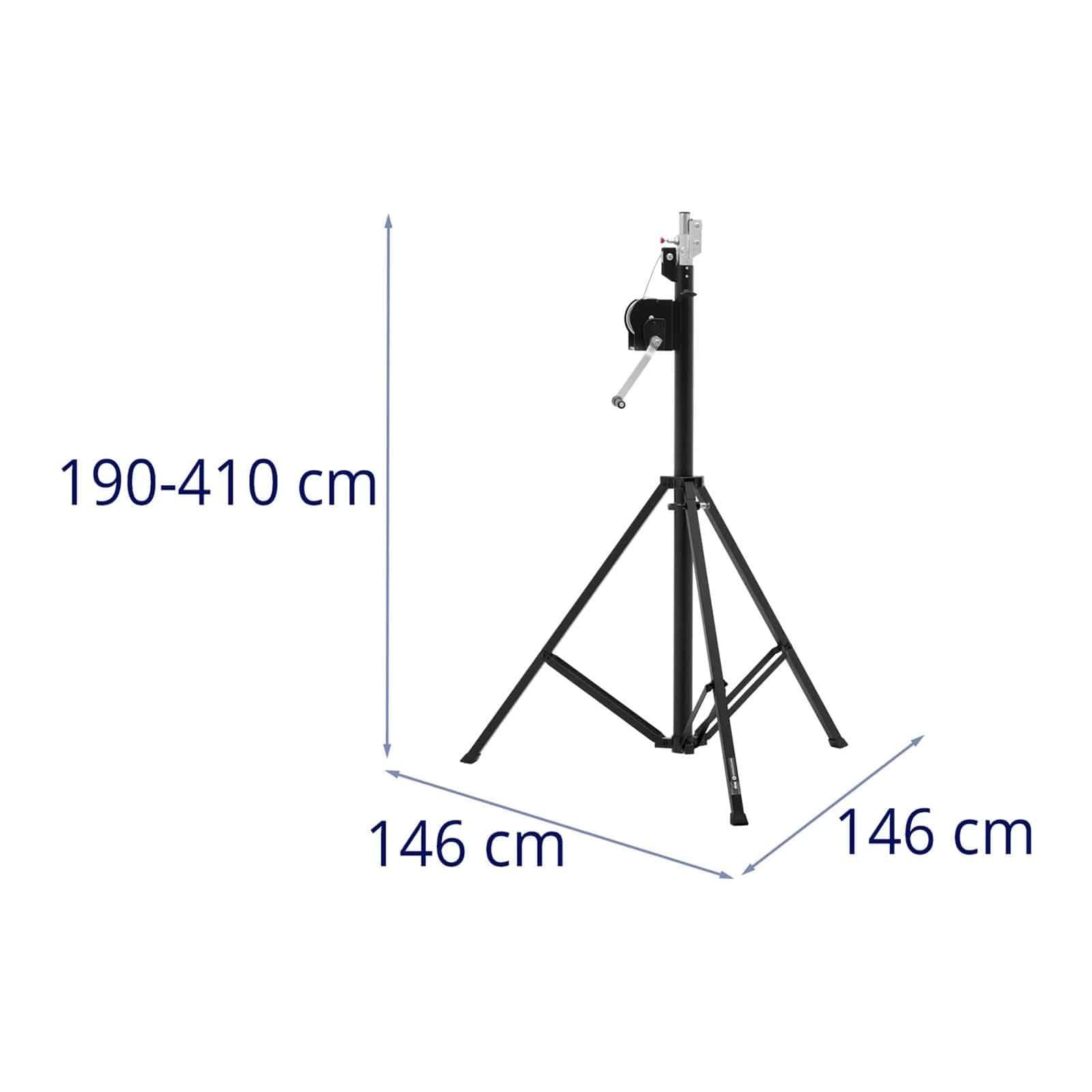 Singercon Lichtstativ Lichtständer Leuchtenstativ Stahl/Aluminium Lampenstativ kg 80 faltbar