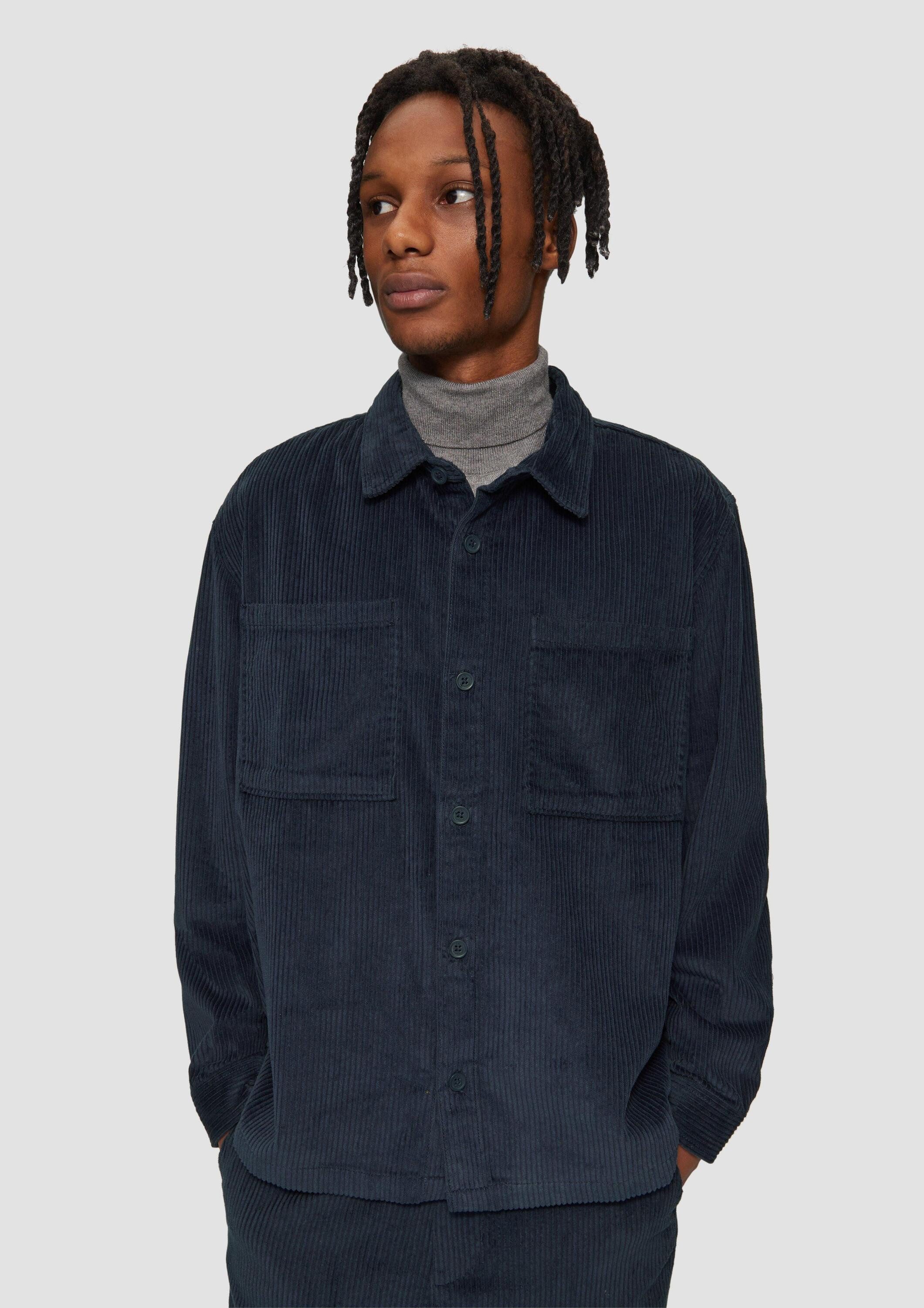 QS Hemdjacke Hemd Overshirt aus Breitcord günstig online kaufen