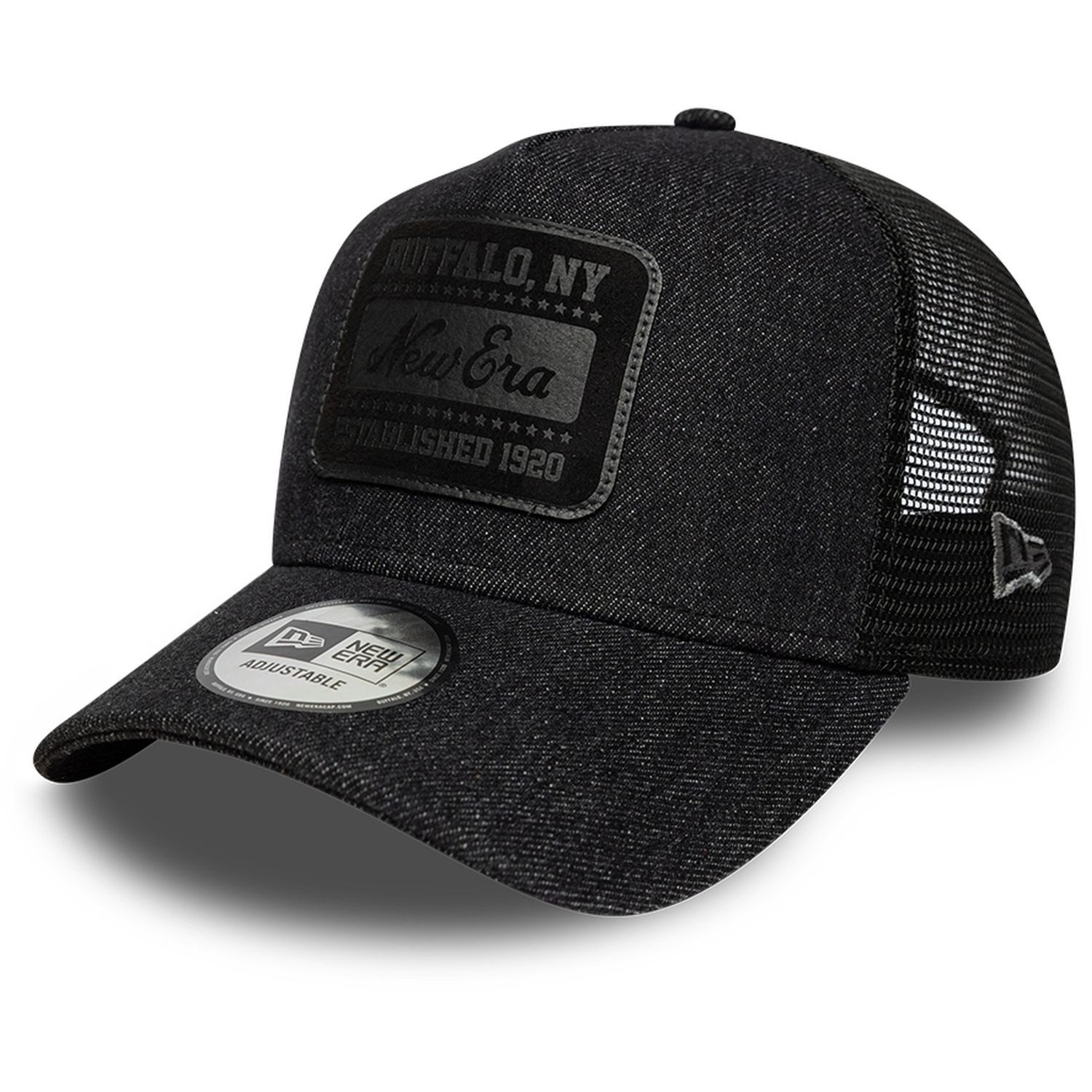 New Era Trucker Cap AFrame Trucker DENIM Brand Patch