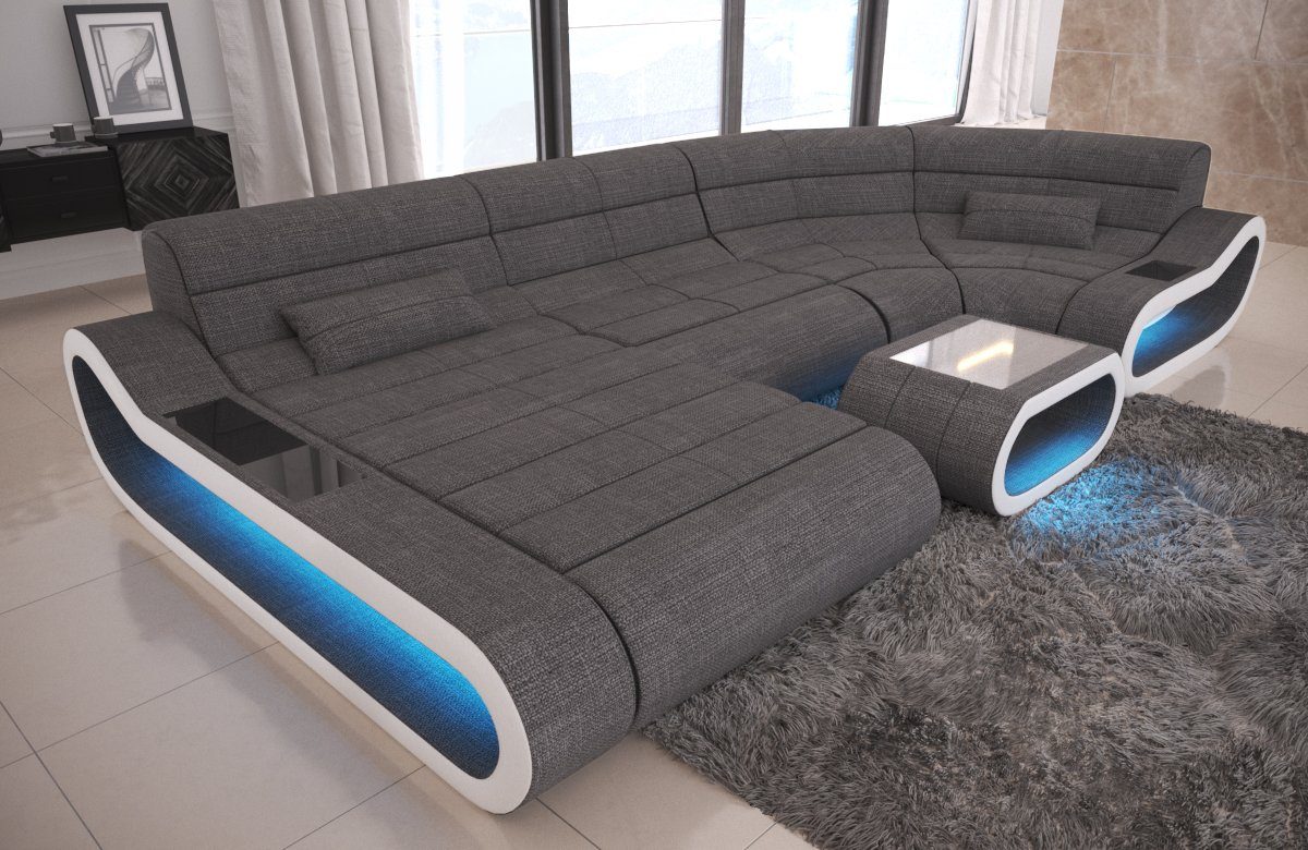 Sofa Dreams Wohnlandschaft Stoff Couch Polstersofa Concept U Form Stoffsofa günstig online kaufen