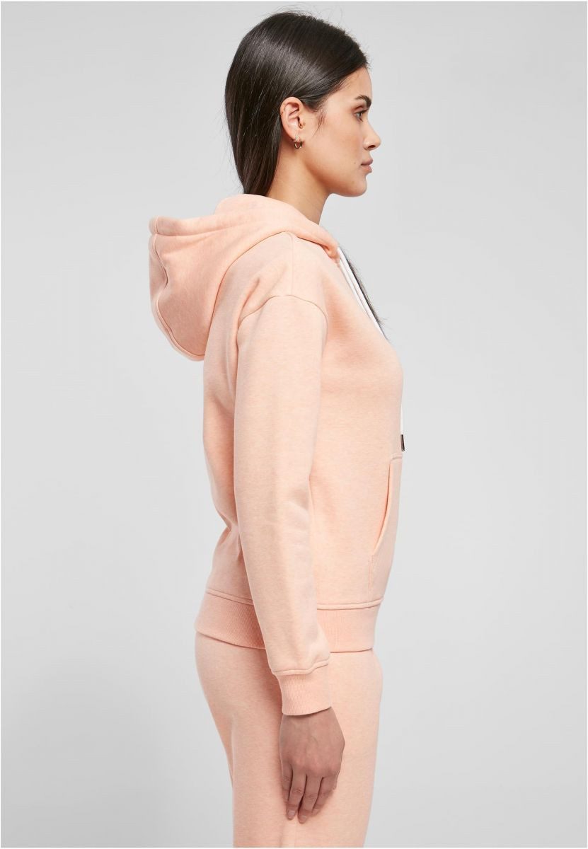 URBAN CLASSICS Kapuzenpullover Ladies Color Melange Hoody Kapuzenpuli Damen