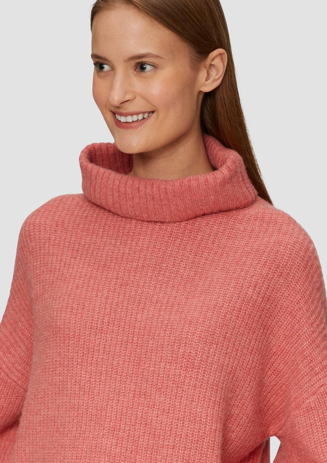 s.Oliver Strickpullover Oversized (1-tlg) mit Rollkragen in Oversized Passform