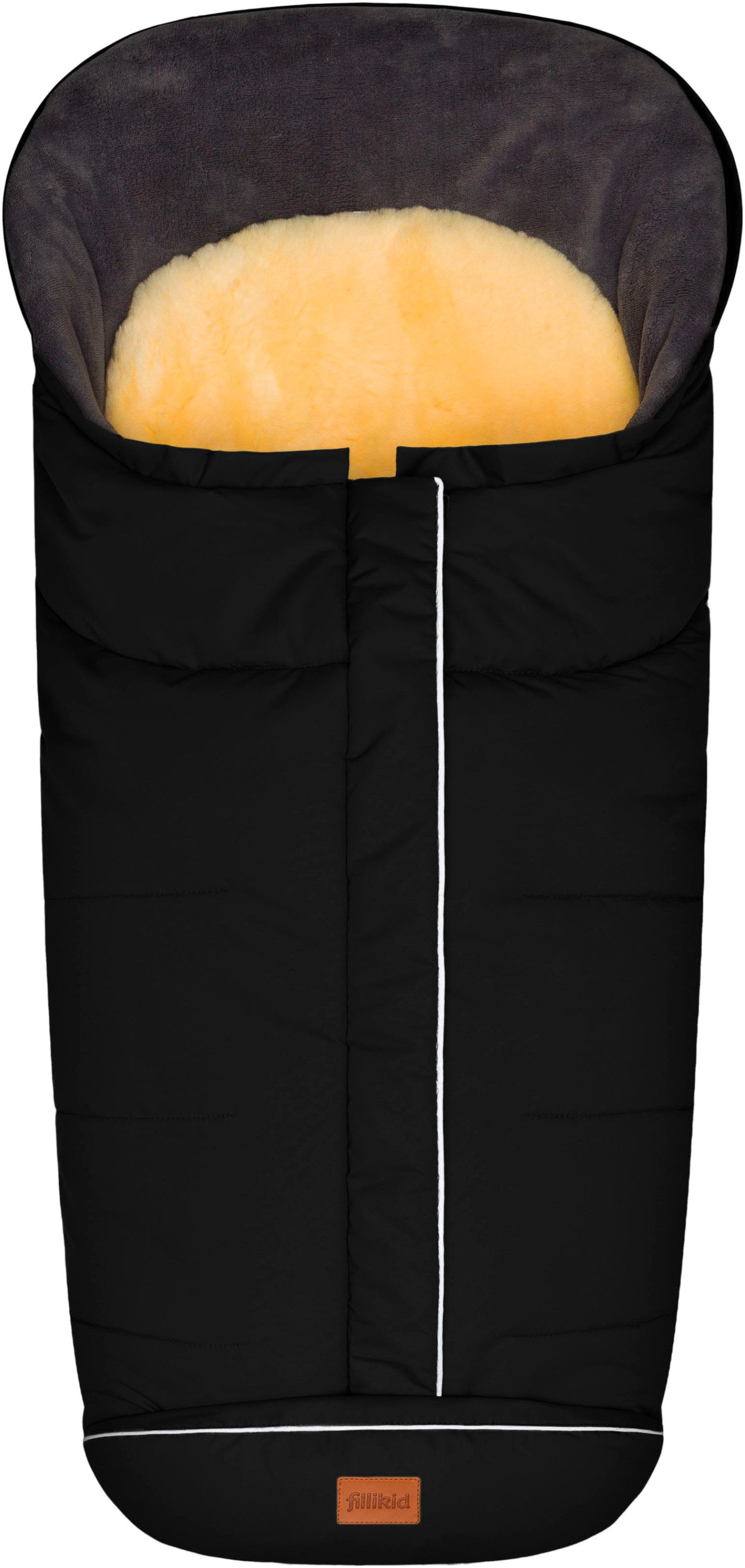Fillikid Fußsack Nanga Lammfell, Winterfußsack, mit herausnehmbarer Lammfellauflage