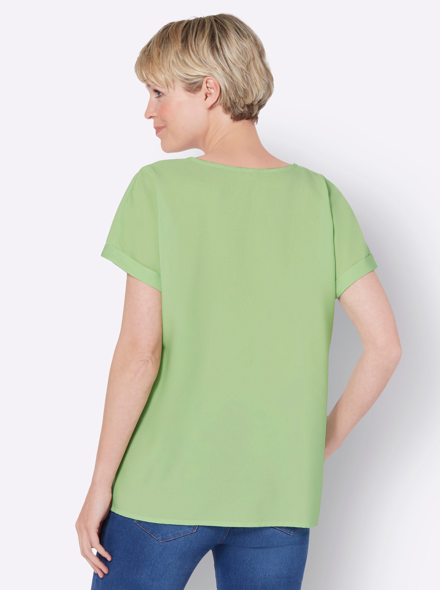 Sieh an! Klassische Bluse Schlupfbluse günstig online kaufen