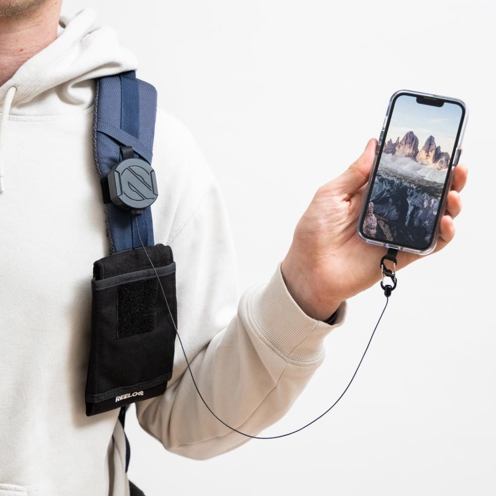 Reeloq Smartphone-Halterung REELOQ® Pro Smartphone Sicherung, Version Gurtband