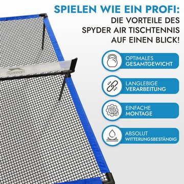 HMH Tischtennisplatte Spyder Air Tischtennis / Tischvolleyball Fun-Sport, Schnell und Leicht auf-/ und abgebaut, sofort loslegen