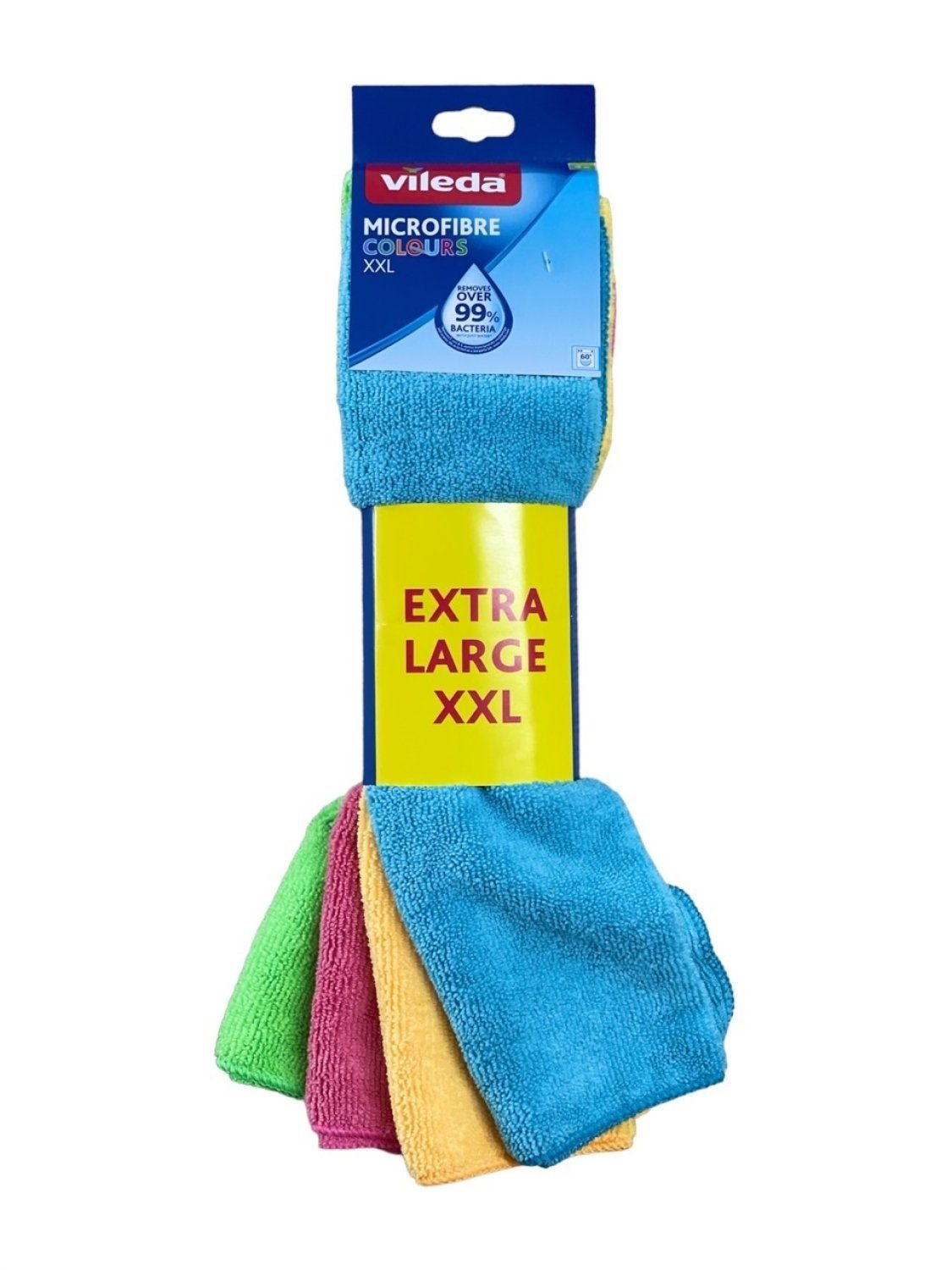 Vileda Geschirrtuch XXL Microfaser 38 Allzwecktuch x Colors cm 36 (4-tlg) LARGE EXTRA P, 4er VILEDA