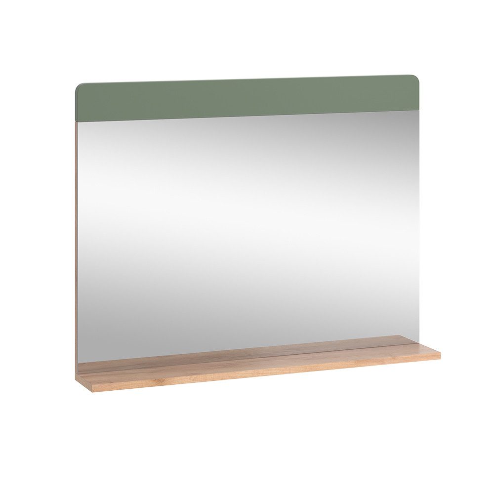 Vicco Badspiegel Izan, Goldkraft Eiche/Grün, 80.1 günstig online kaufen