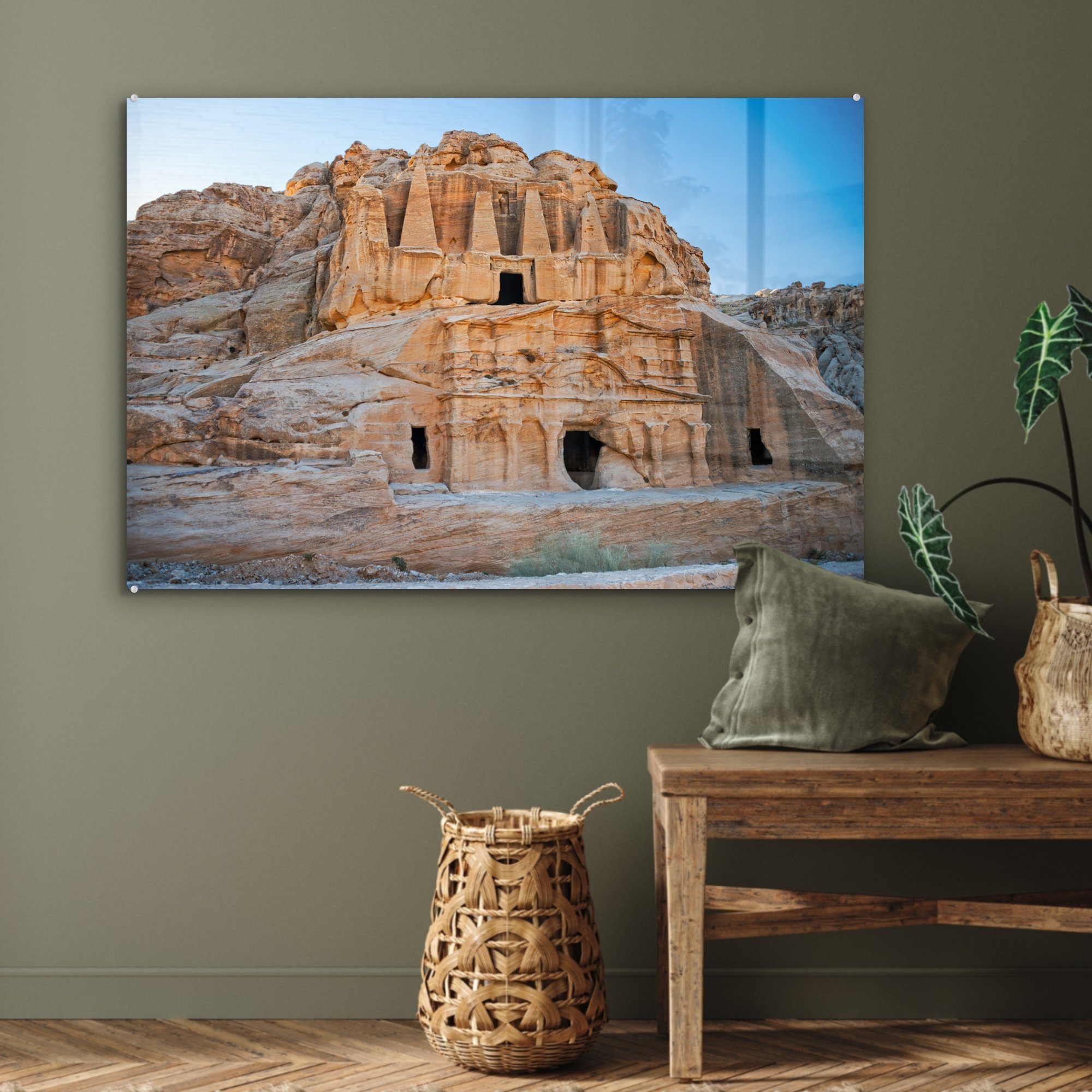 Gräber (1 & Petra antiken Acrylglasbild St), Acrylglasbilder Schlafzimmer Wohnzimmer Jordanien, des MuchoWow