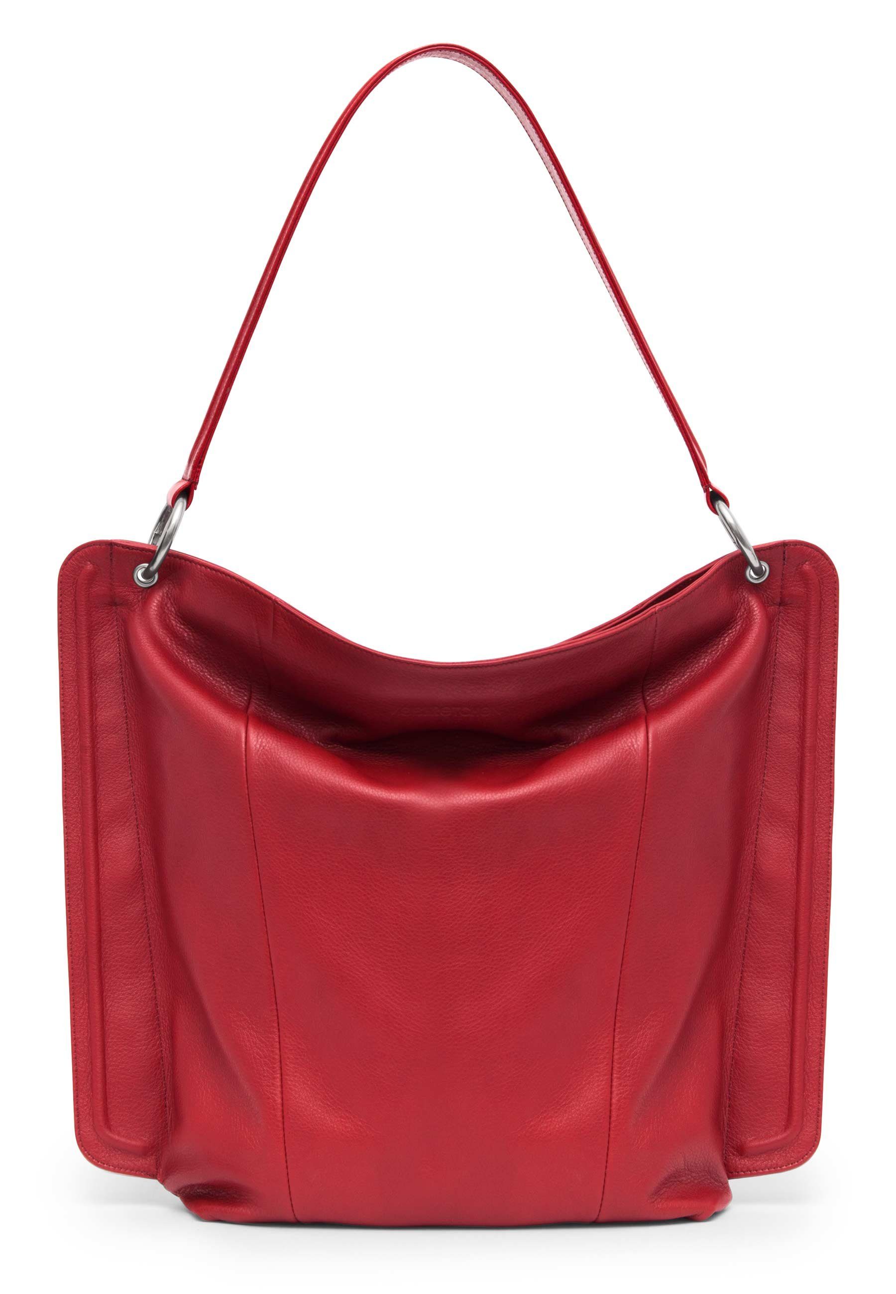 GRETCHEN Schultertasche Lyra Shopper, mit abnehmbarem Schulterriemen rot