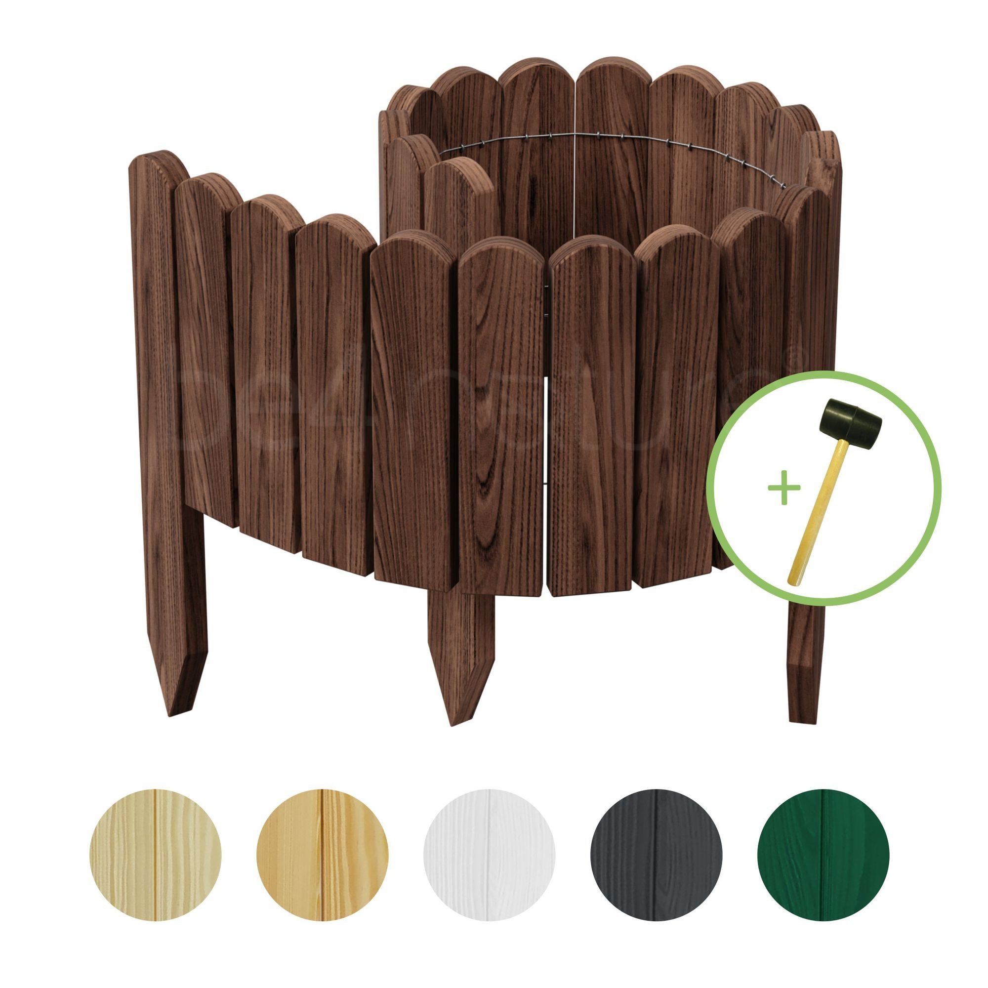 be4nature Palisade Rollborder Flexibler Holzzaun aus günstig online kaufen
