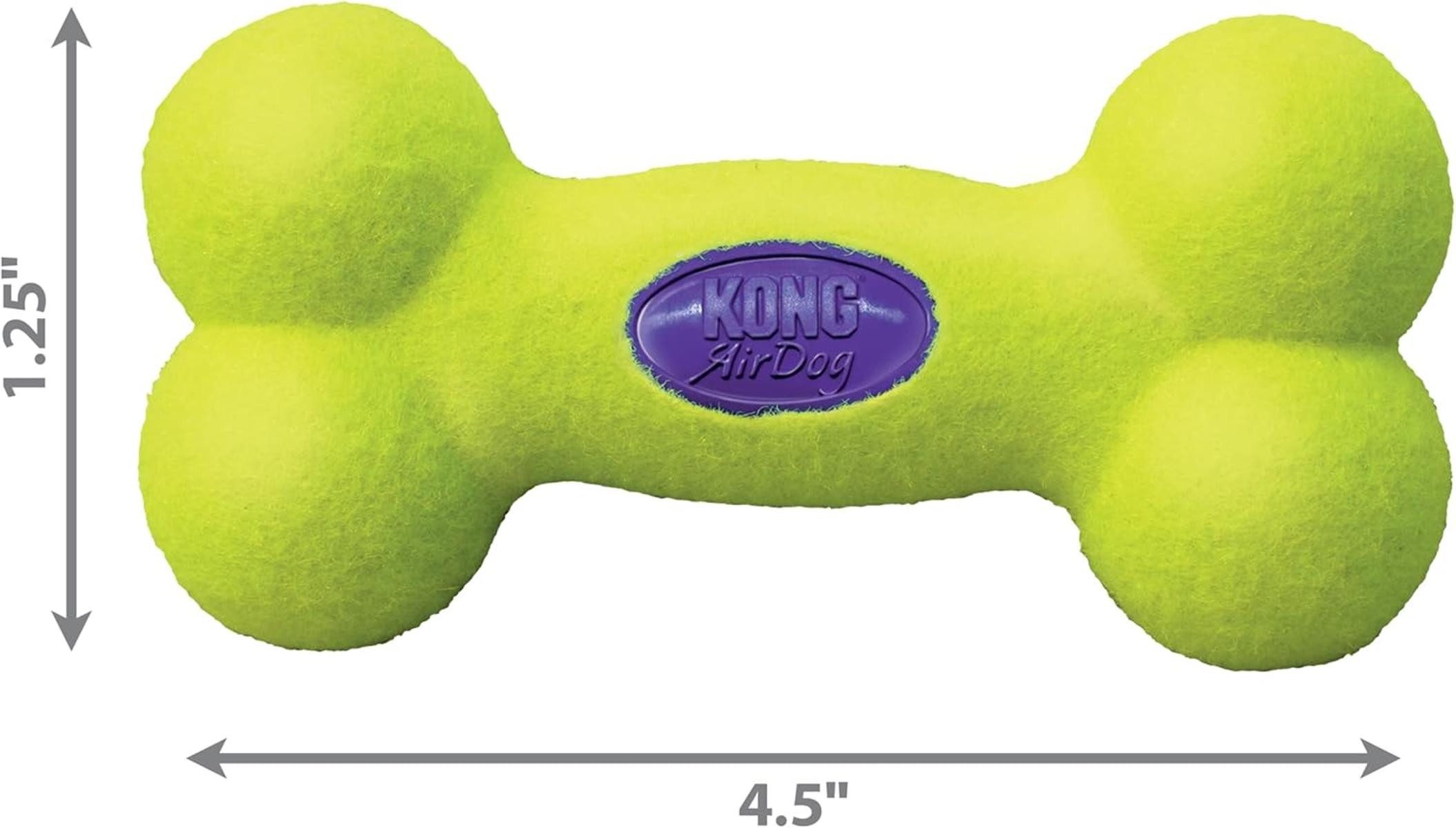 KONG Tier-Beschäftigungsspielzeug Paulchen Air Kong Bone (S) 15180 11 cm mit Squeaker Hundespielzeug